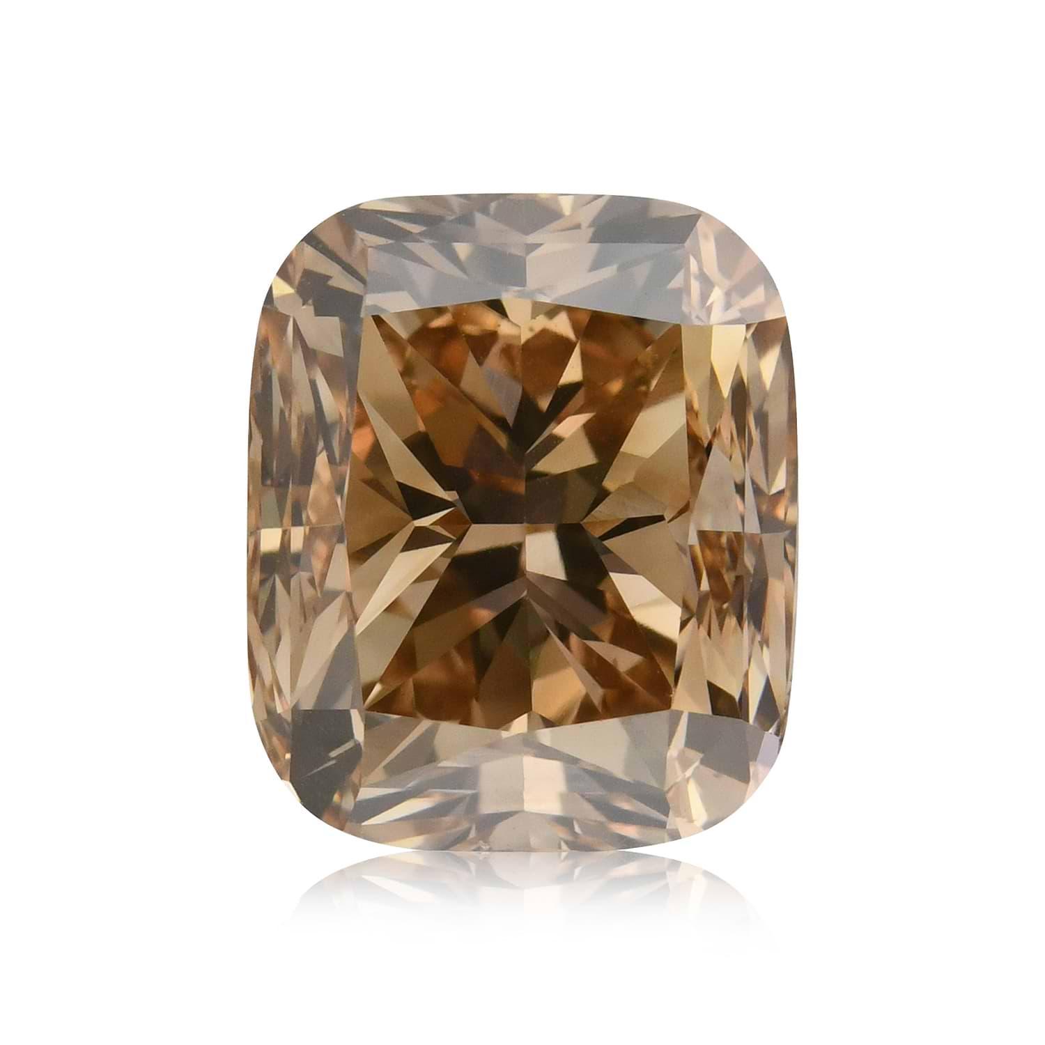 5.49 Carat Fancy Yellow Brown Cushion Diamond (VS1)
