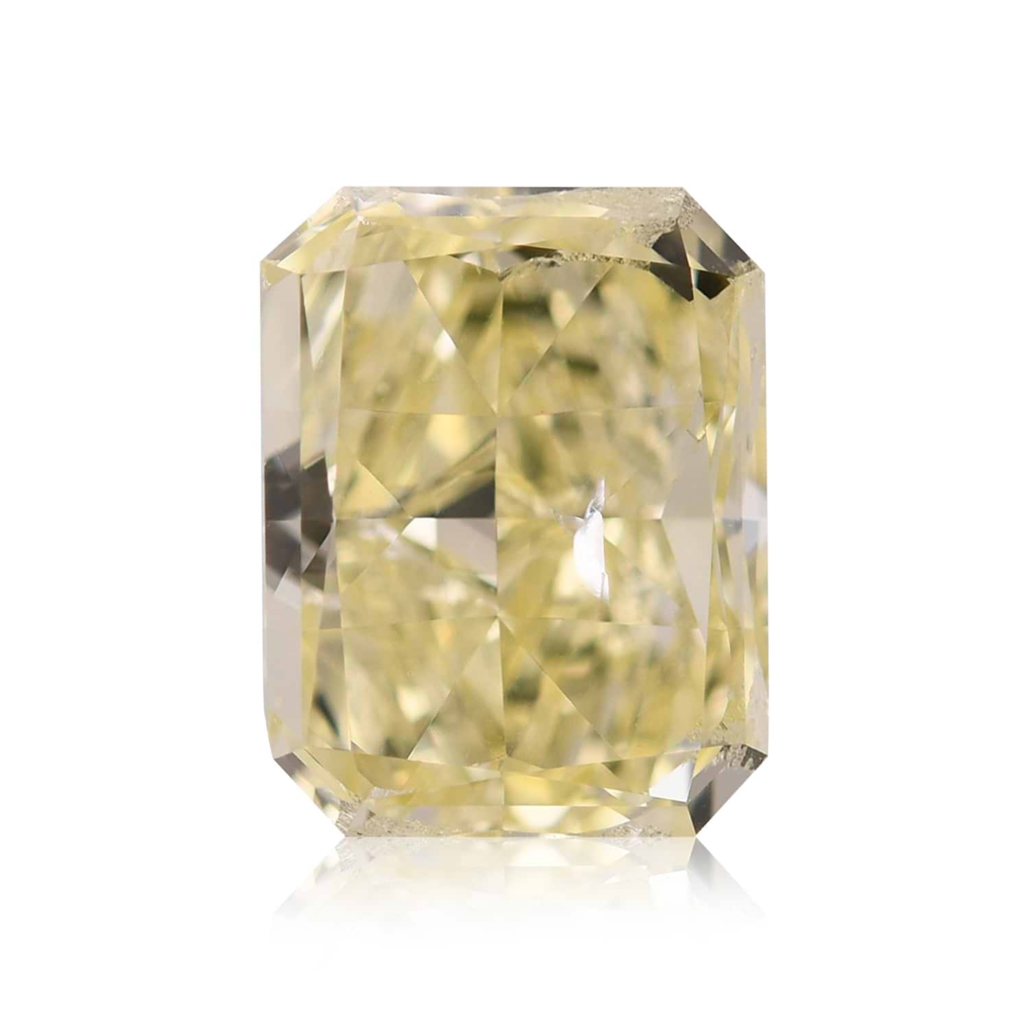 2.50 Carat Fancy Yellow Radiant Diamond SI2 GIA