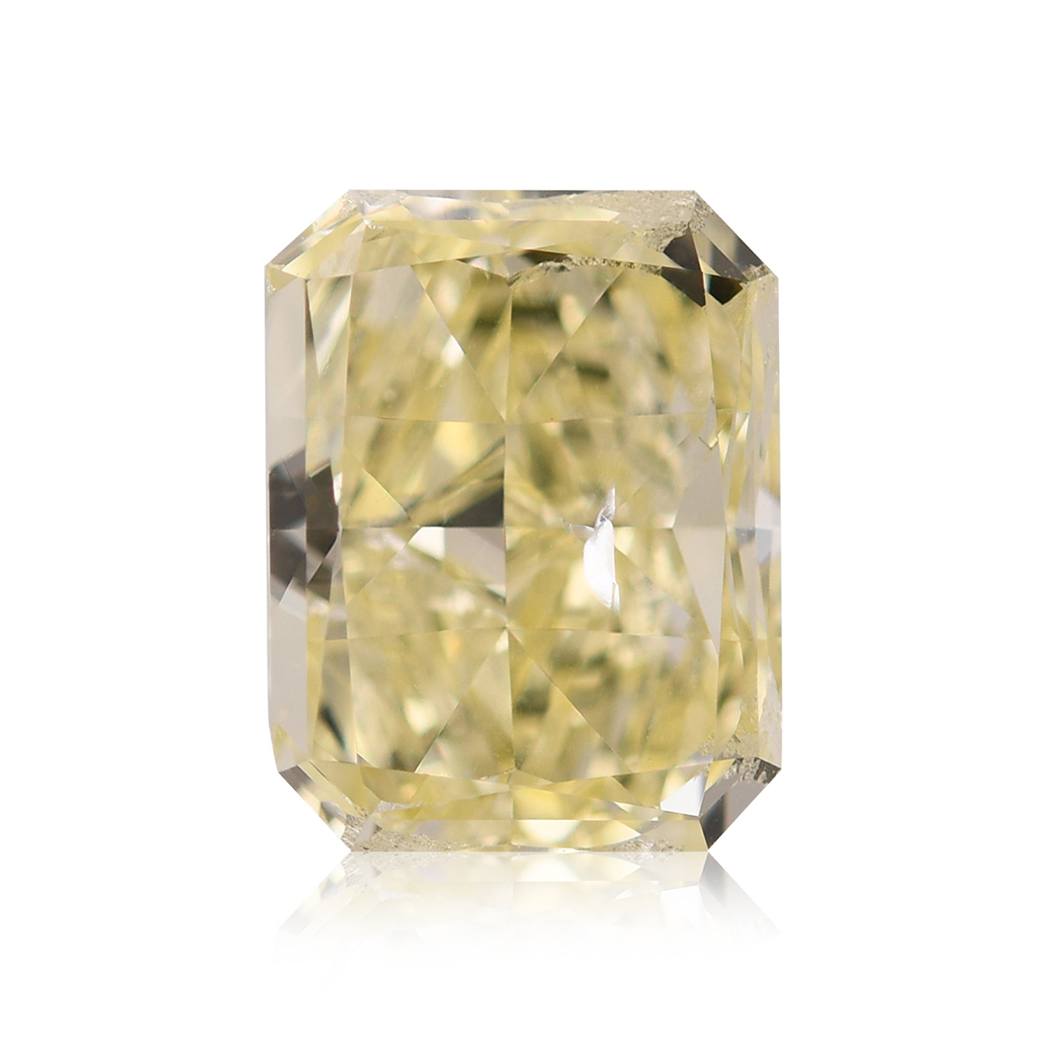 2.50 Carat Fancy Yellow Radiant Diamond SI2 GIA