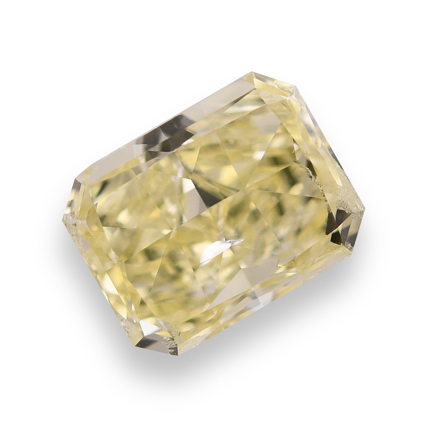 2.50 Carat Fancy Yellow Radiant Diamond SI2 GIA