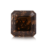 5.06 Carat Fancy Dark Orange Brown Asscher Diamond (SI2) GIA