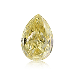 2.61 Carat Fancy Yellow Pear Diamond VVS1 GIA