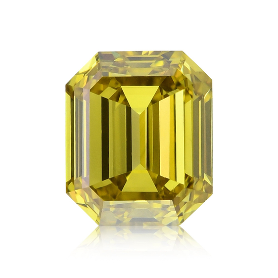 2.02 Carat Fancy Deep Brownish Greenish Yellow Emerald Diamond VS2 GIA