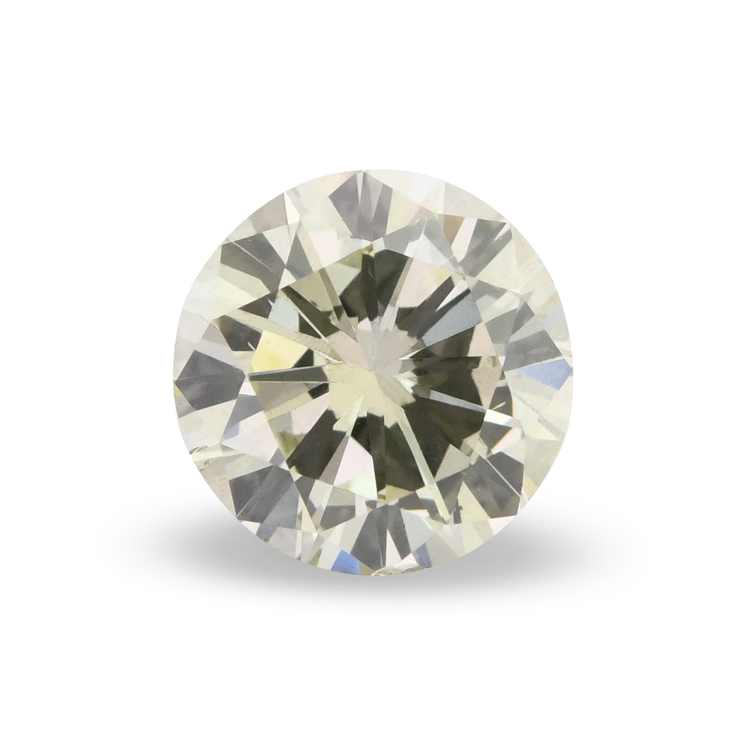 1.07 Carat Fancy Gray Yellowish Green Round Brillant Diamond SI1 GIA