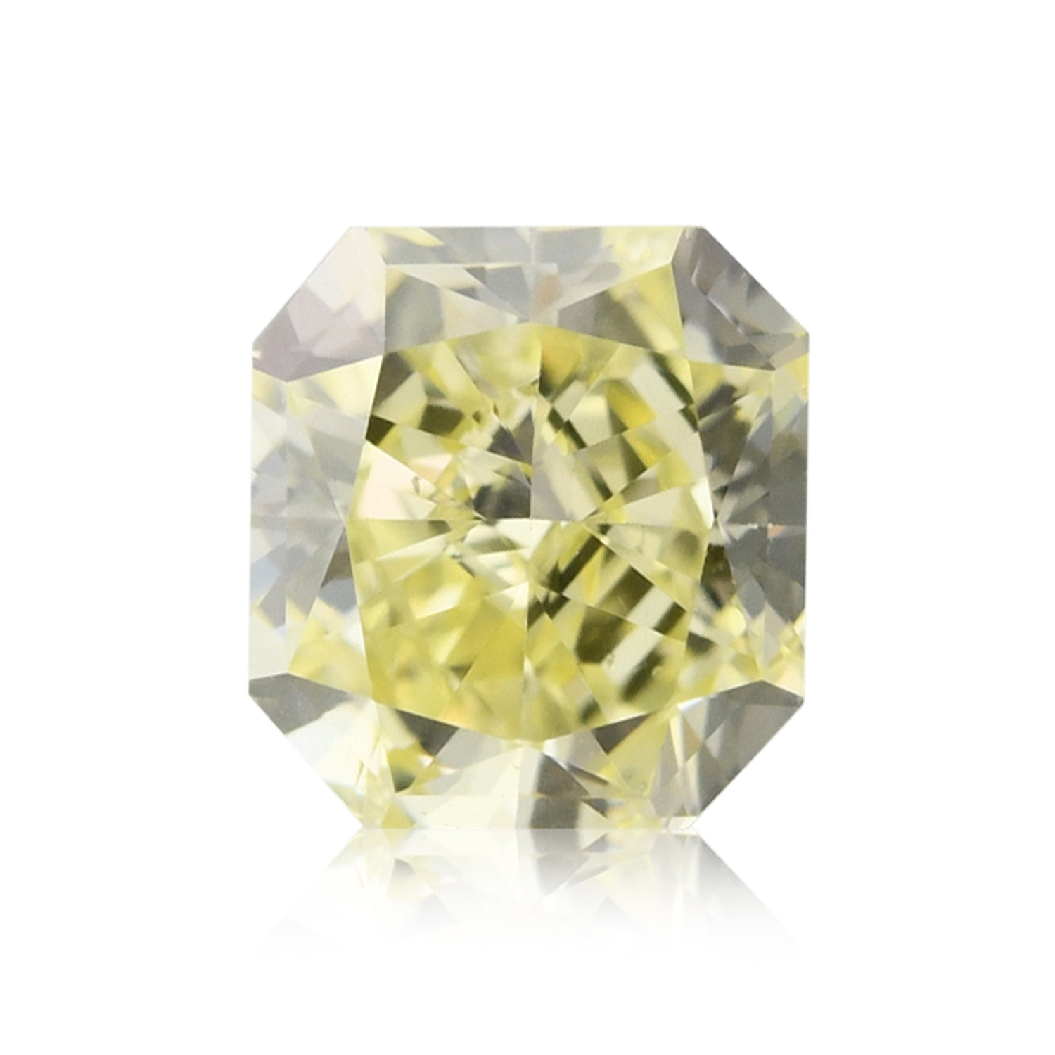 0.70 Carat Fancy Yellow Radiant Diamond VS2 GIA