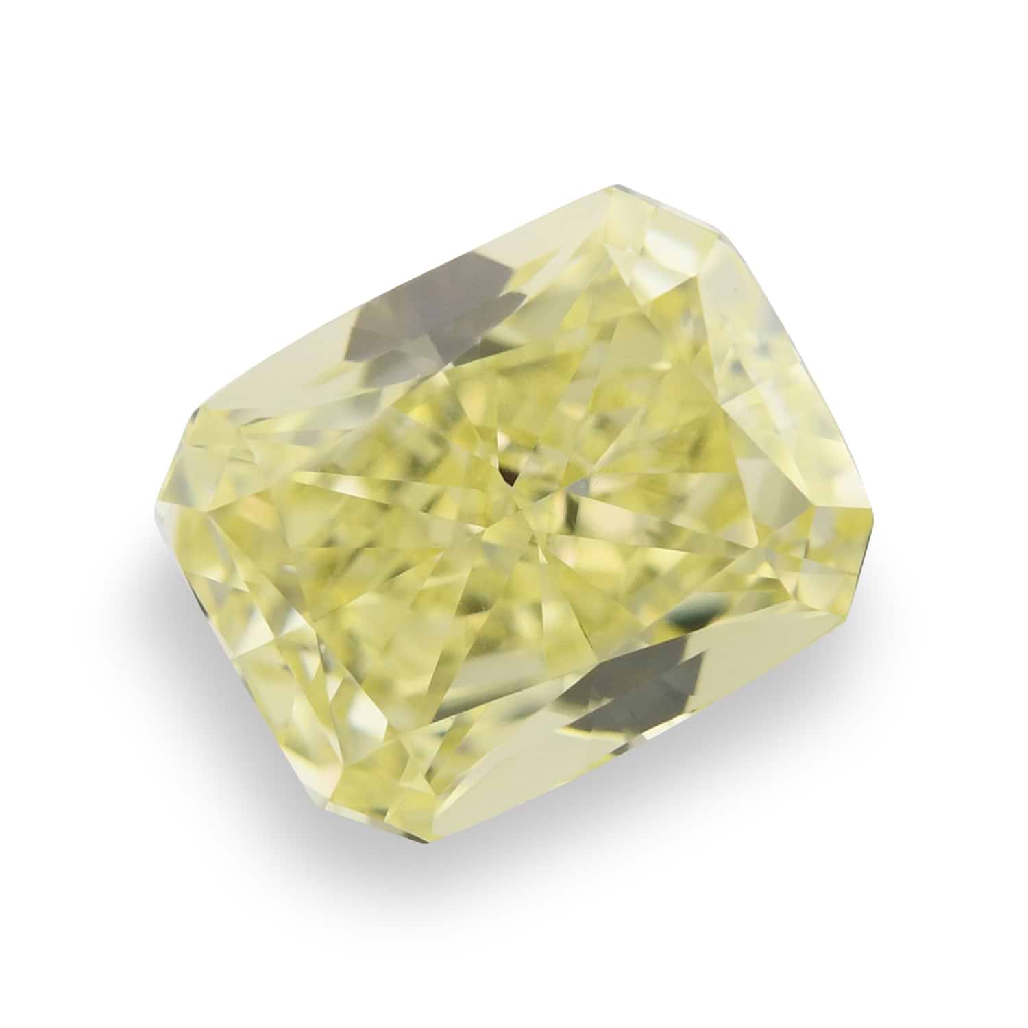 0.80 Carat Fancy Yellow Radiant Diamond VS1 GIA