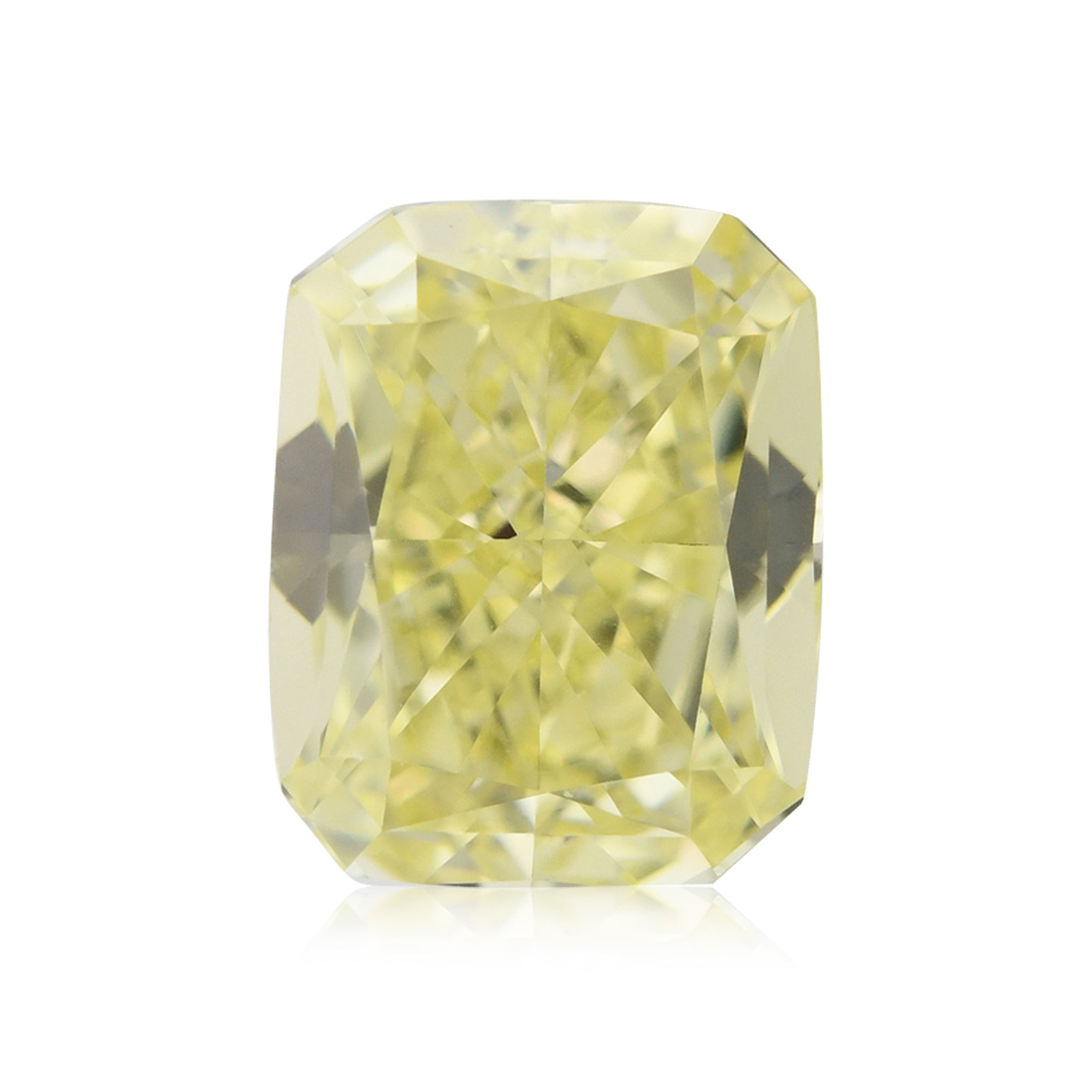 0.80 Carat Fancy Yellow Radiant Diamond VS1 GIA