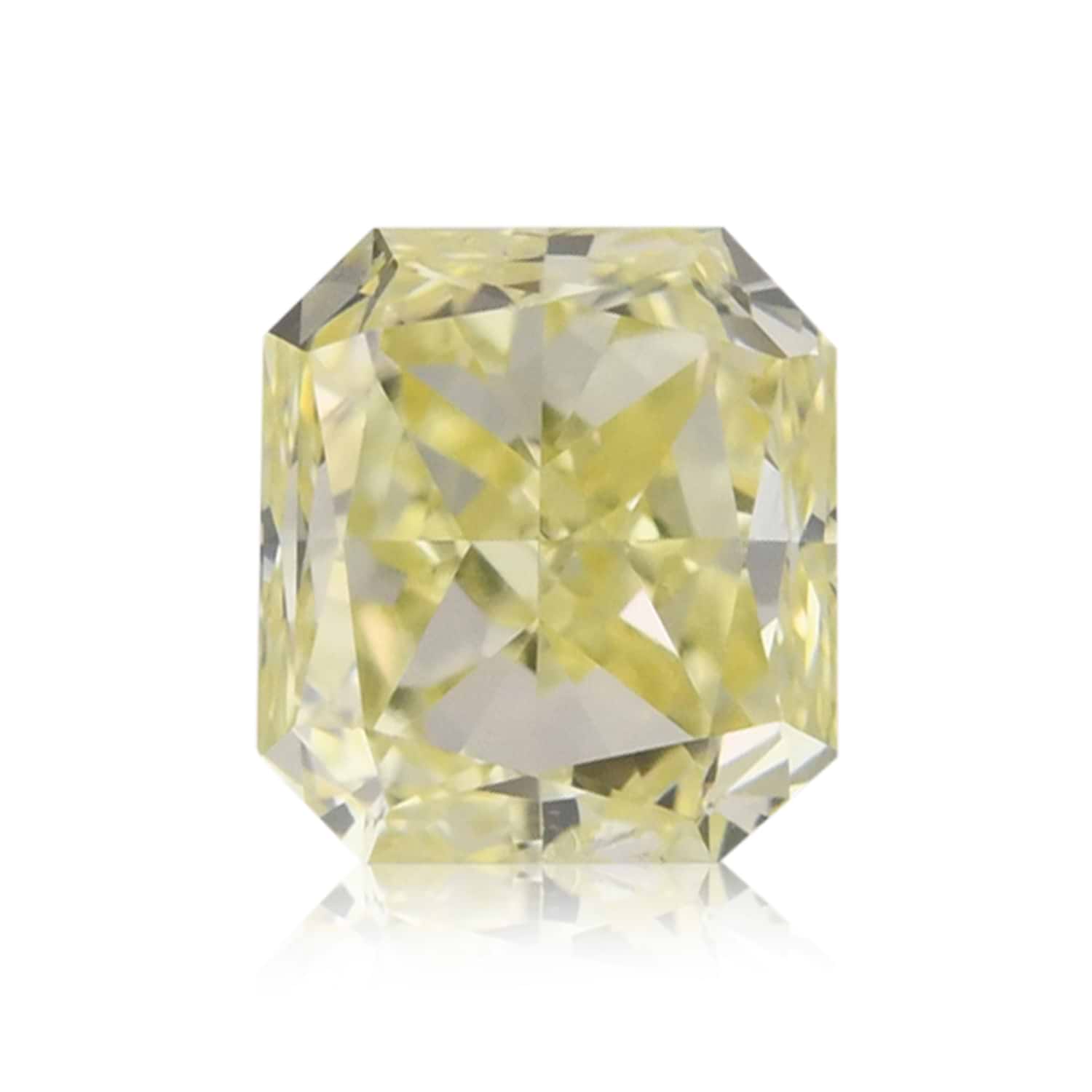 0.38 Carat Fancy Yellow Radiant Diamond (VS2)