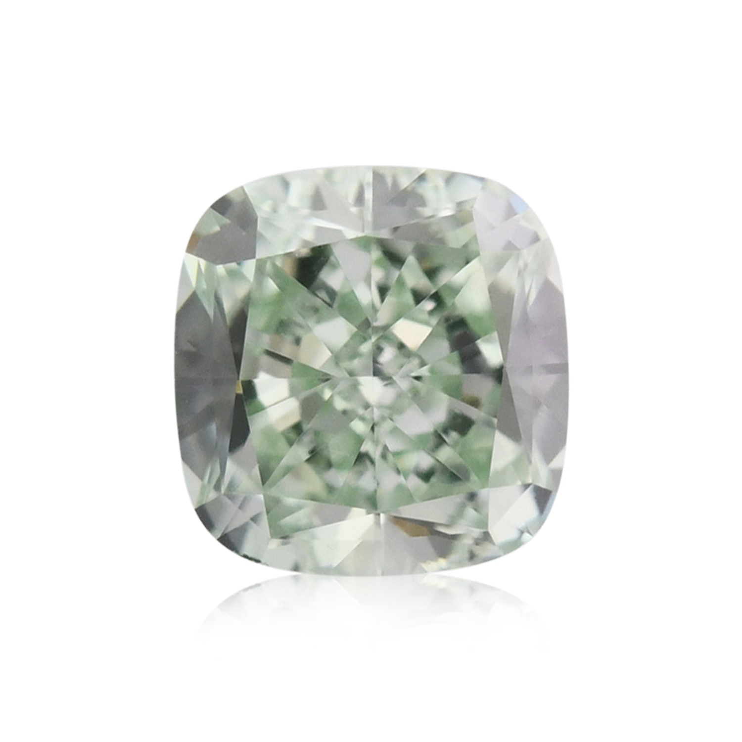 0.31 Carat Fancy Intense Green Cushion Diamond VS1 GIA