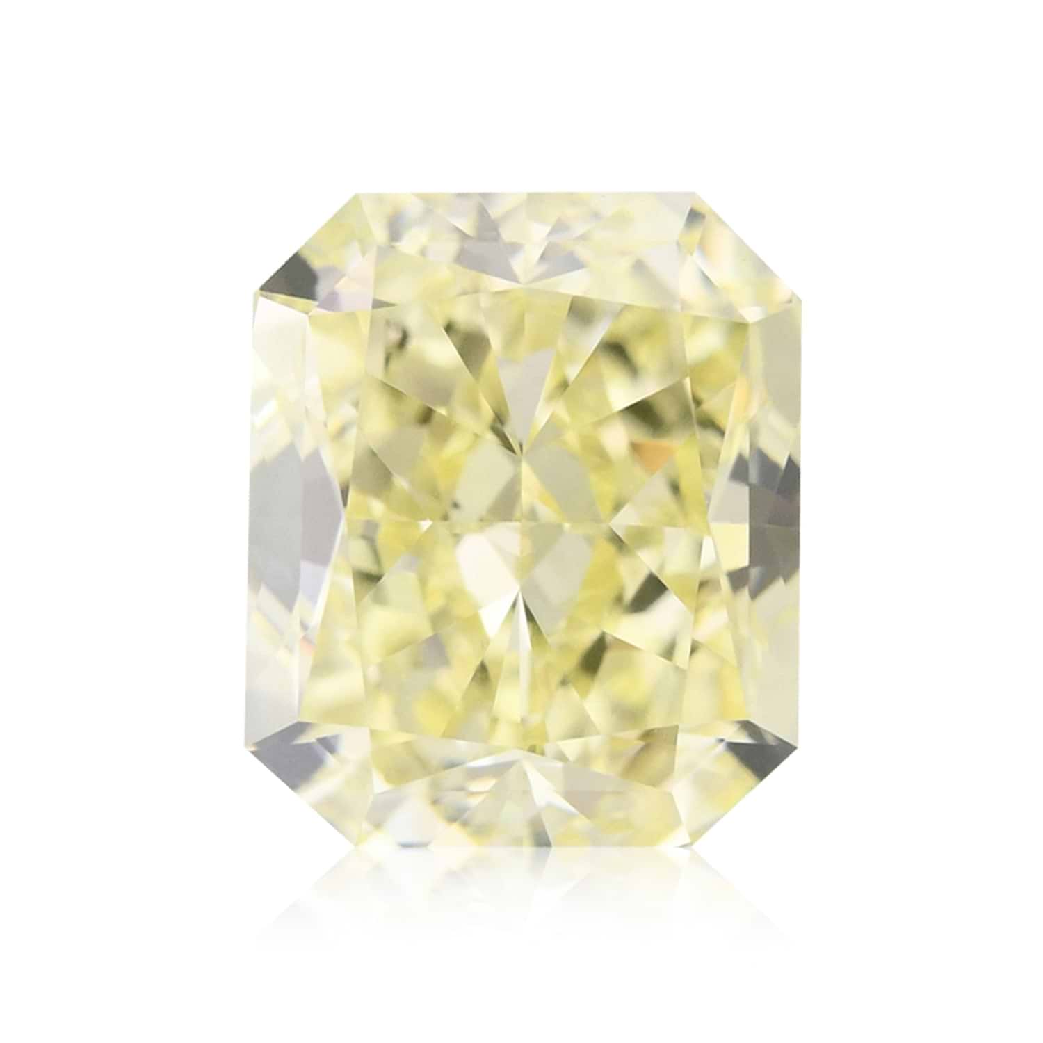 1.96 Carat Fancy Light Yellow Radiant Diamond VVS1 GIA