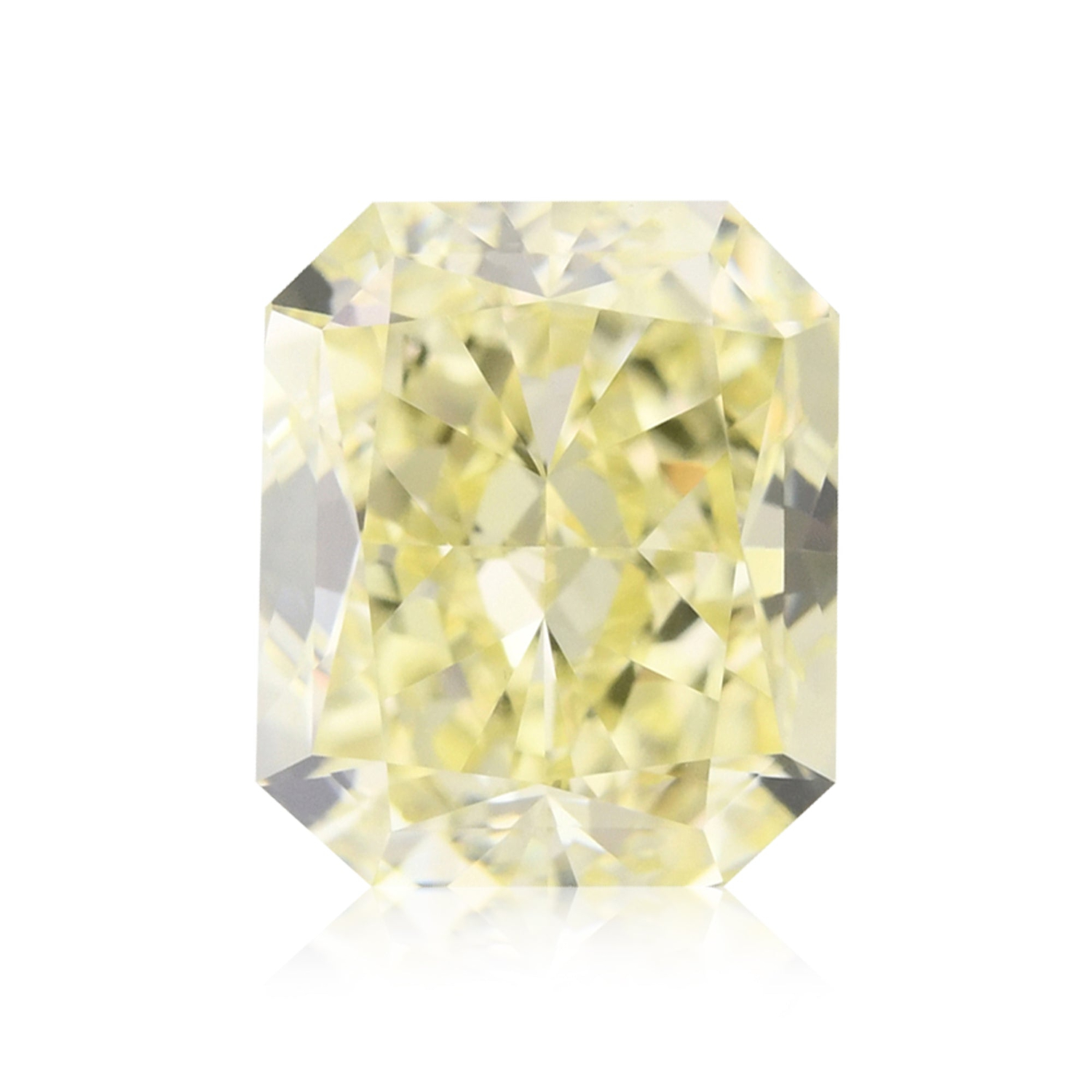 1.96 Carat Fancy Light Yellow Radiant Diamond VVS1 GIA