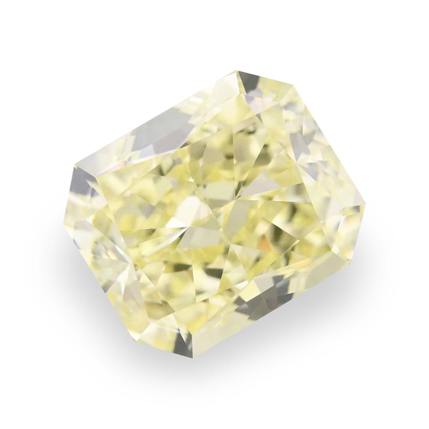 1.96 Carat Fancy Light Yellow Radiant Diamond VVS1 GIA