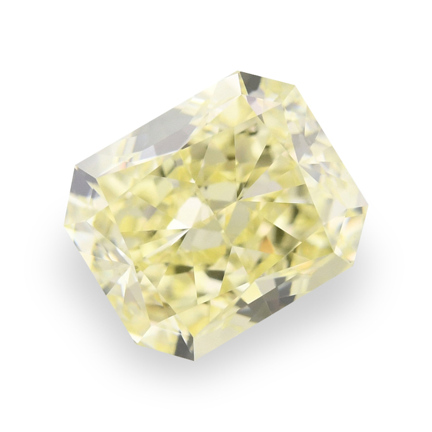 1.96 Carat Fancy Light Yellow Radiant Diamond VVS1 GIA