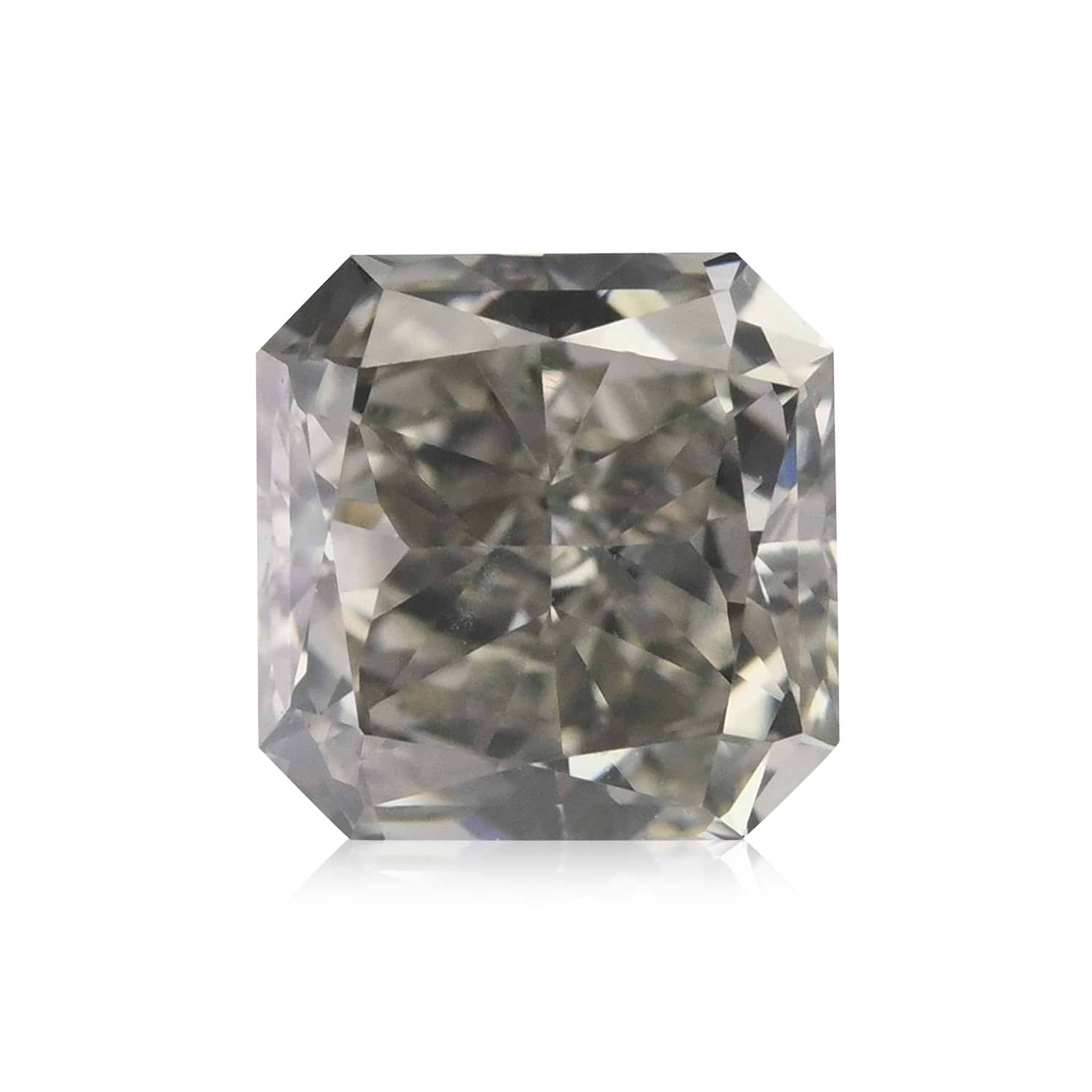 0.47 Carat Fancy Light Gray Radiant Diamond VS2 GIA
