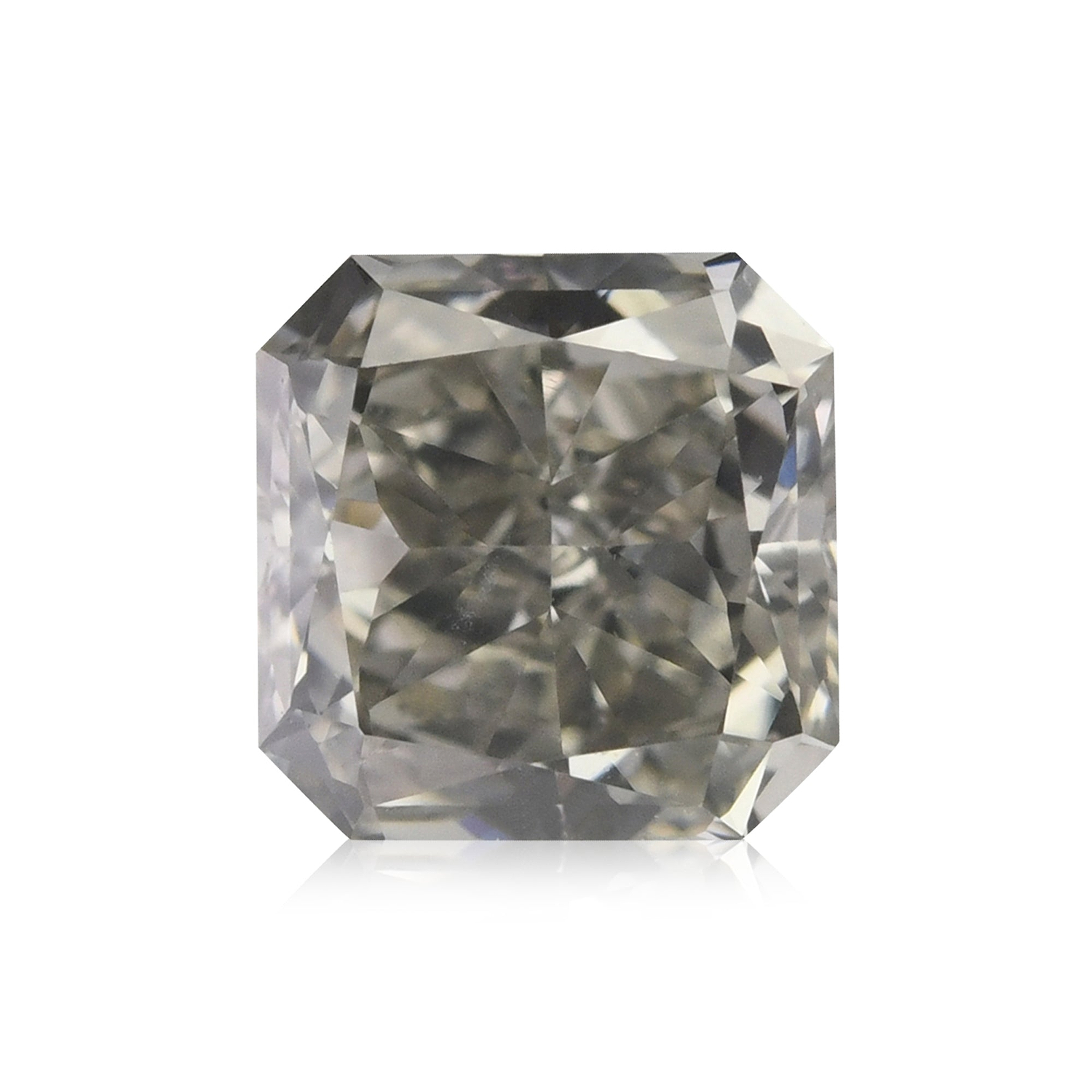 0.47 Carat Fancy Light Gray Radiant Diamond VS2 GIA