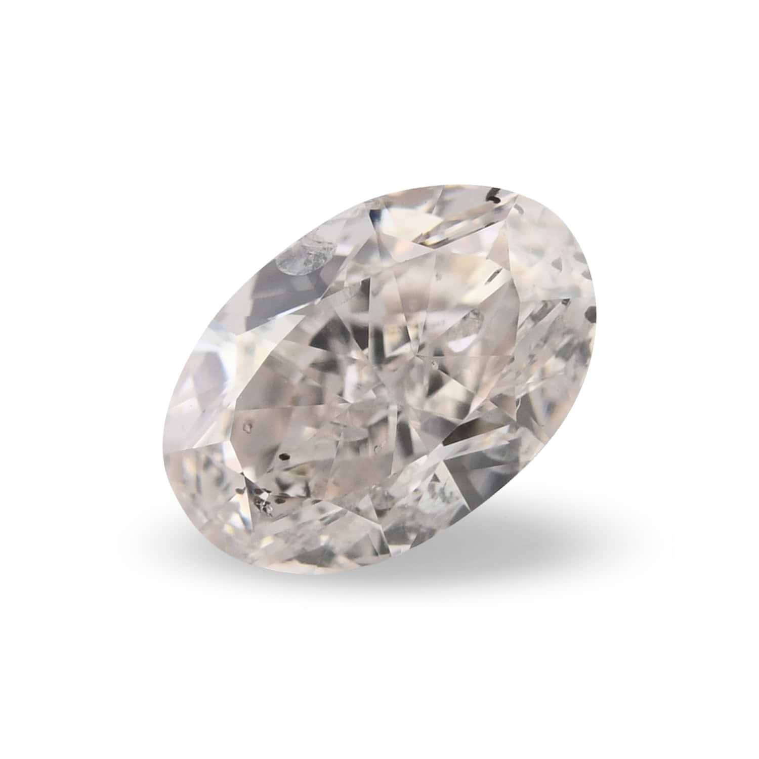 0.71 Carat Light Pinkish Brown Oval Diamond I1 GIA