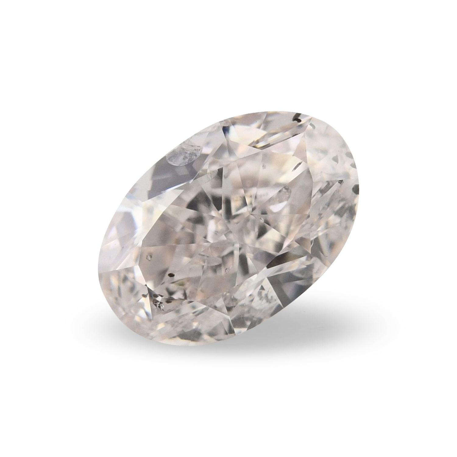 0.71 Carat Light Pinkish Brown Oval Diamond I1 GIA