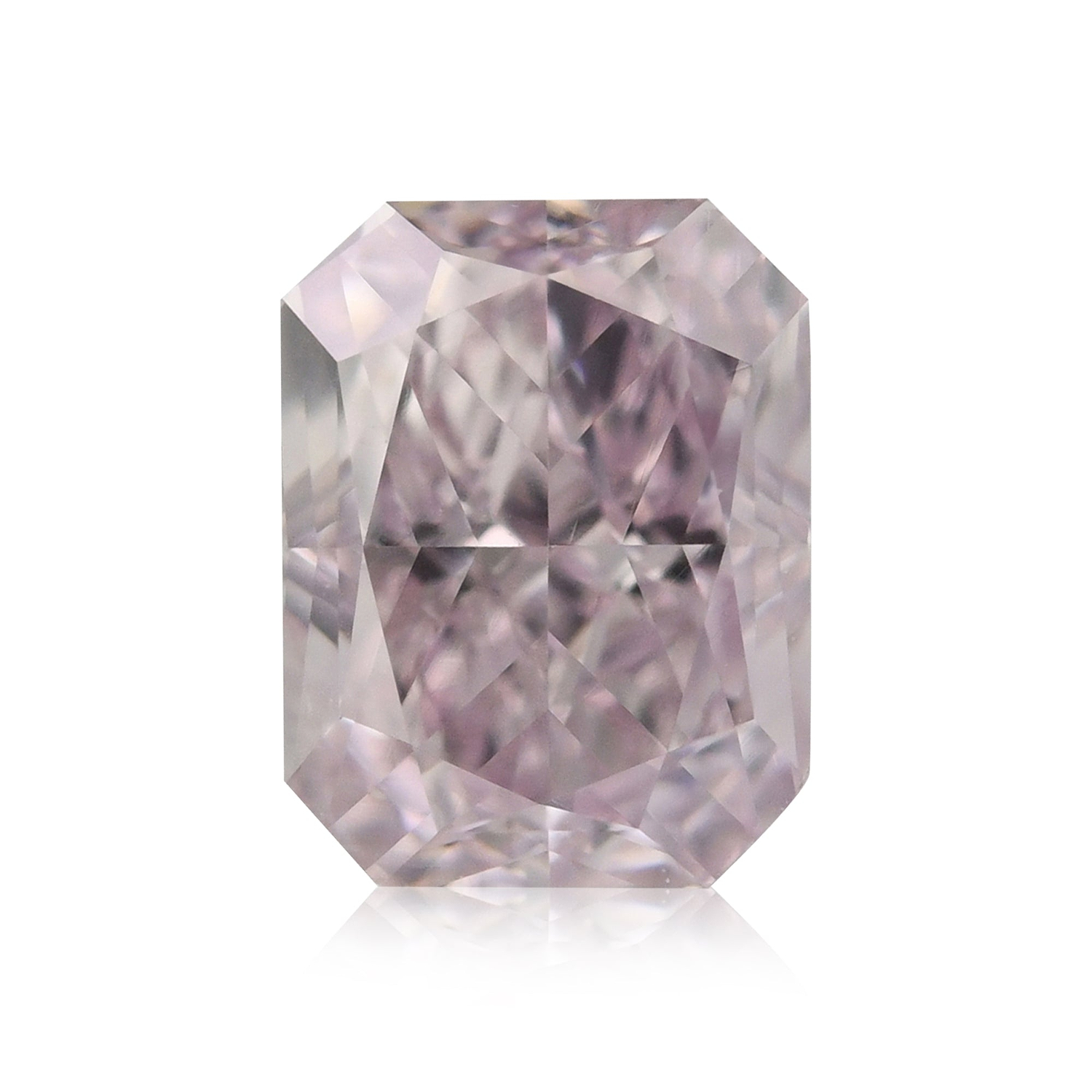 0.60 Carat Fancy Purplish Pink Radiant Diamond VS2 GIA