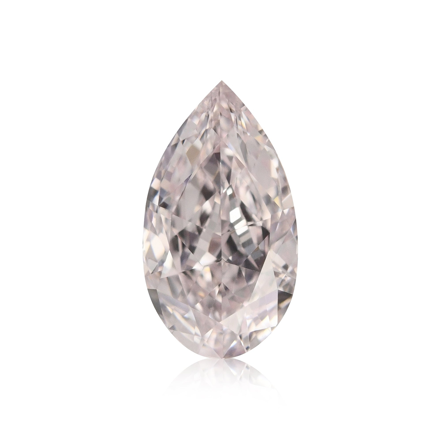 0.64 Carat Fancy Light Pink Pear Diamond VS2 GIA
