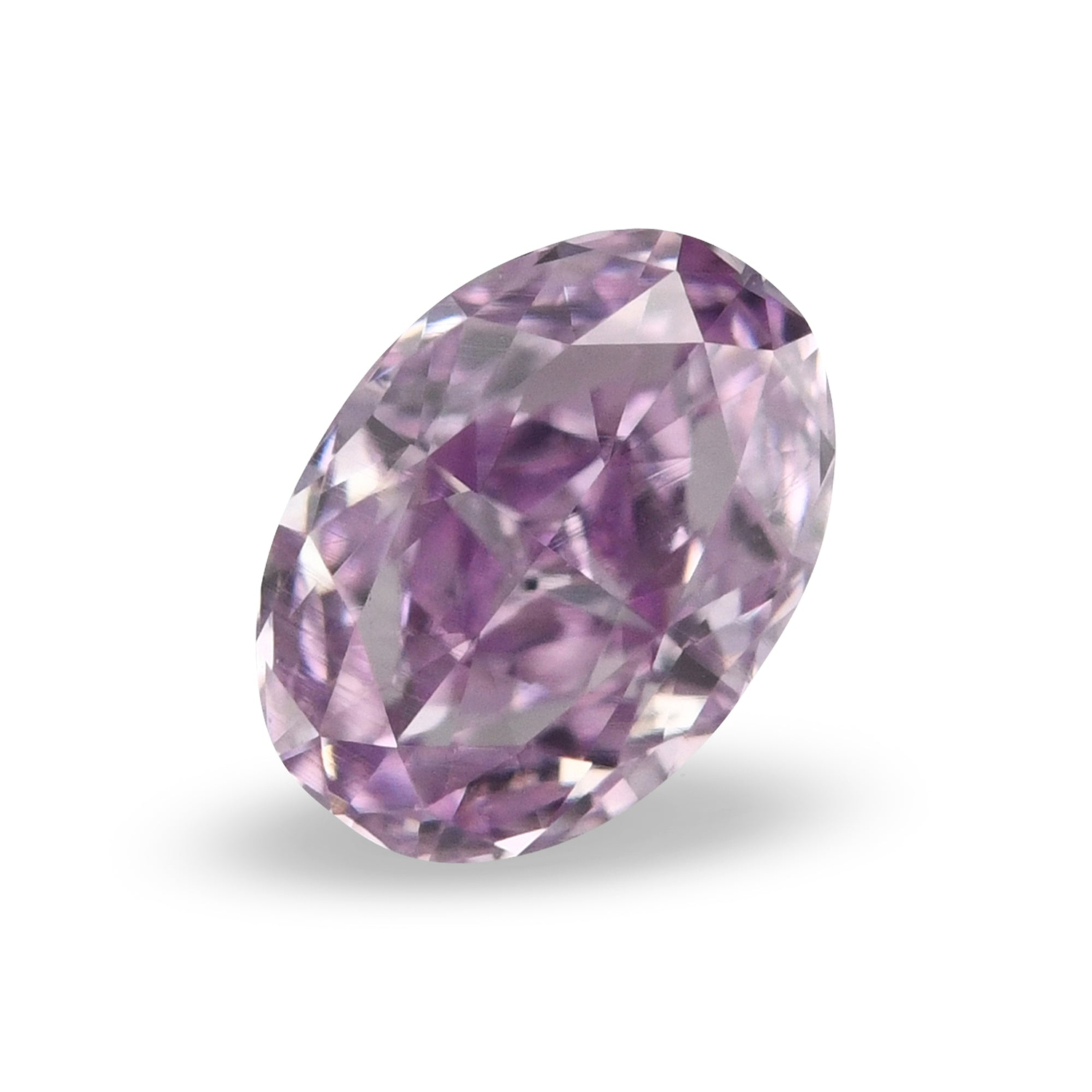 0.30 Carat Fancy Intense Purple Pink Oval Diamond VS1 GIA