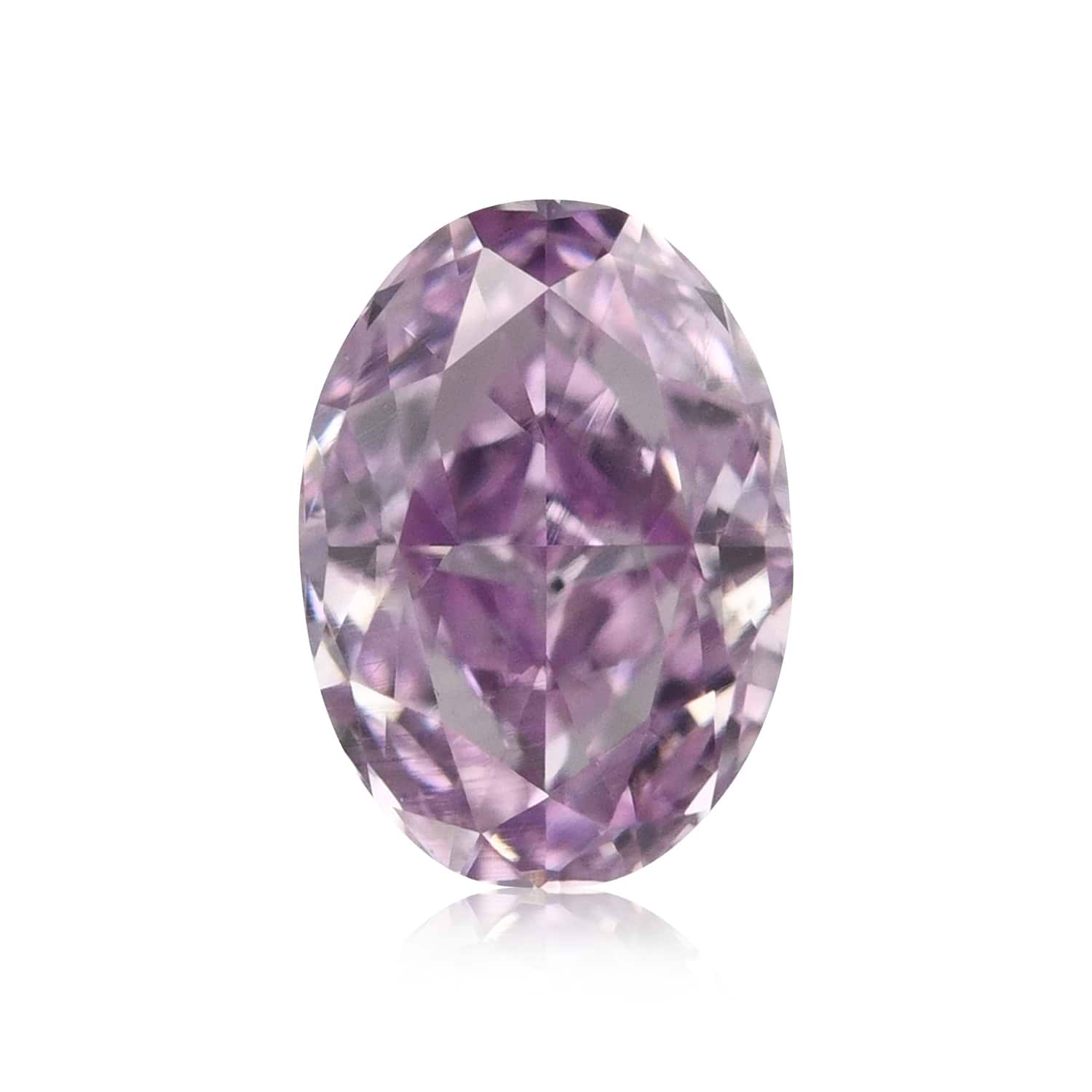 0.30 Carat Fancy Intense Purple Pink Oval Diamond VS1 GIA