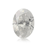 2.50 Carat Fancy White Oval Diamond  GIA