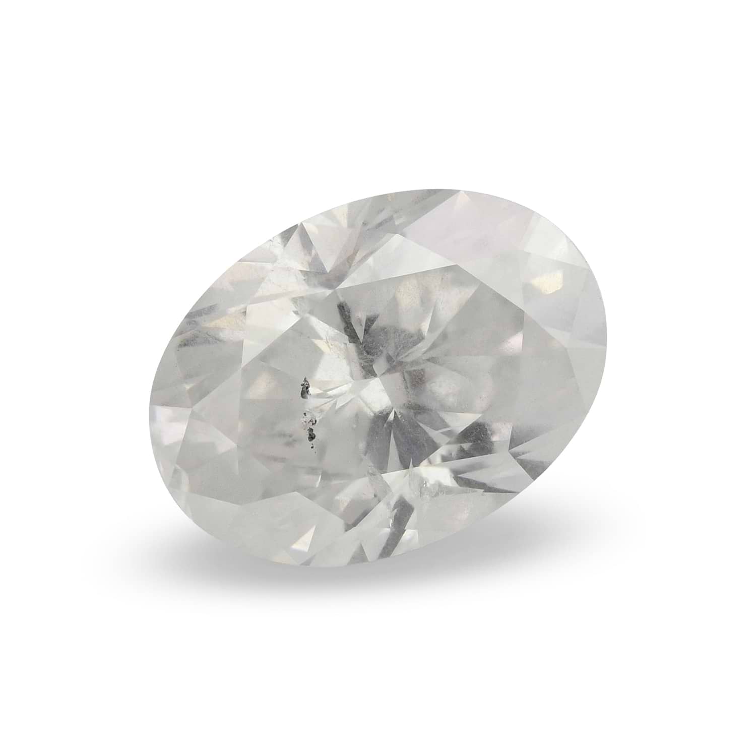 2.50 Carat Fancy White Oval Diamond GIA
