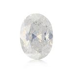 0.71 Carat Fancy White Oval Diamond I1 GIA