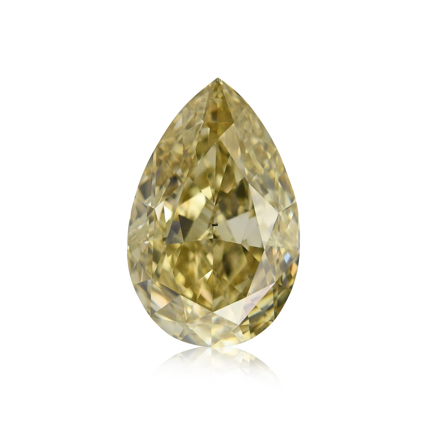 3.03 Carat Fancy Brownish Yellow Pear Diamond SI1 GIA