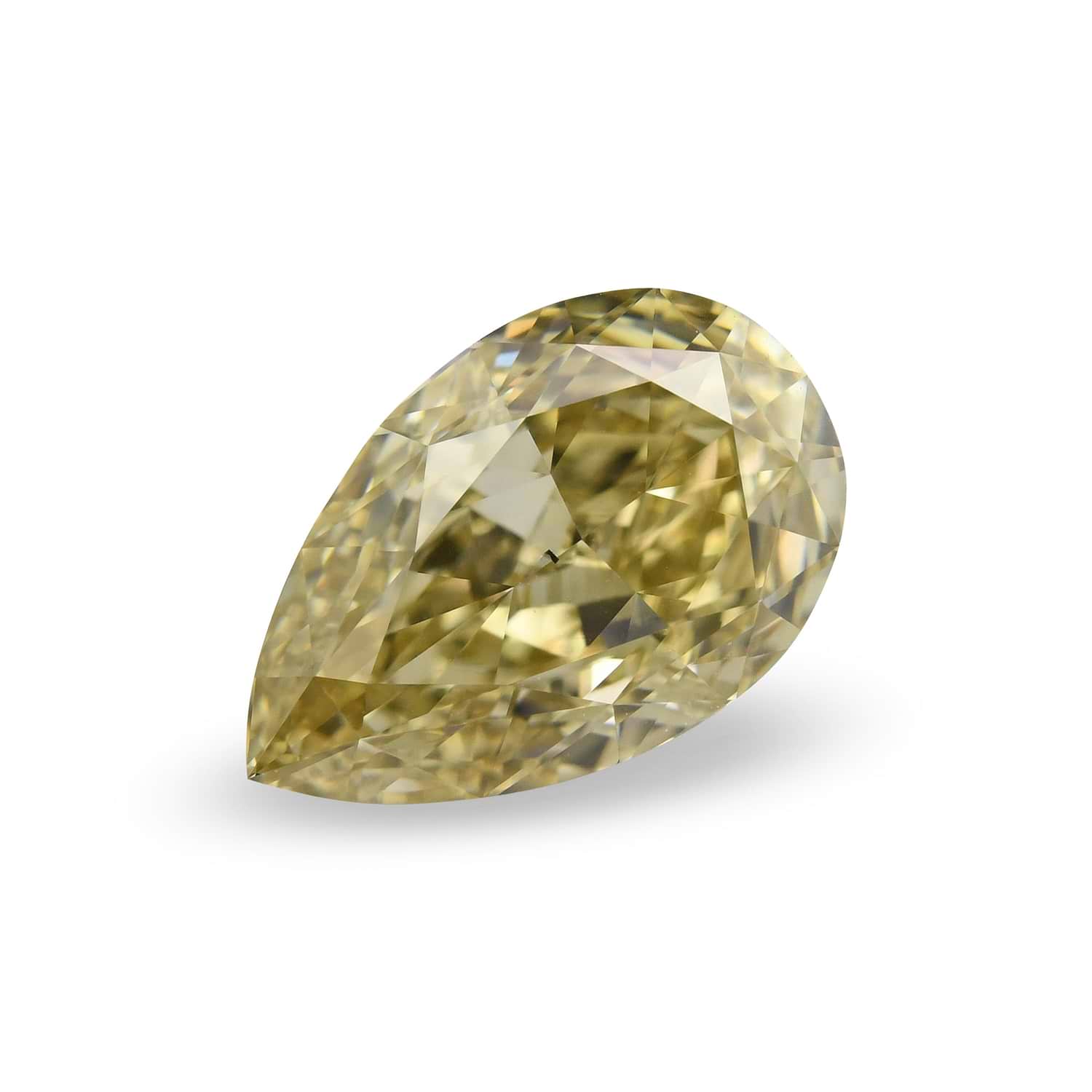 3.03 Carat Fancy Brownish Yellow Pear Diamond SI1 GIA