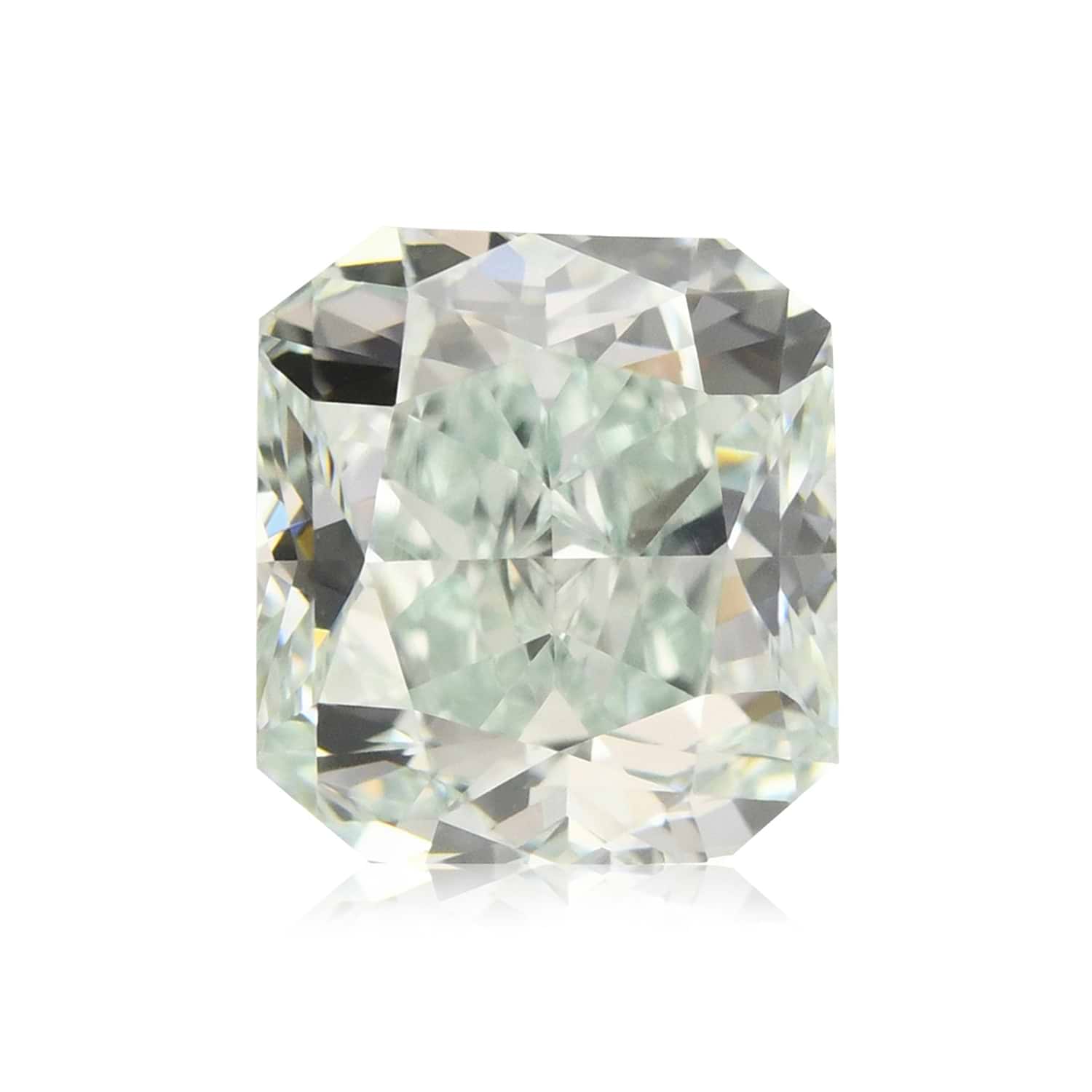 1.36 Carat Fancy Light Green Radiant Diamond VVS1 GIA