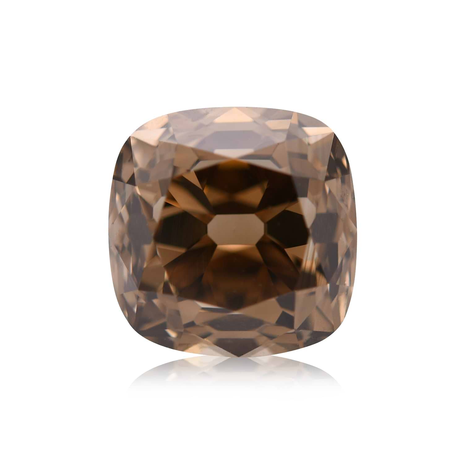 2.02 Carat Fancy Dark Yellowish Brown Cushion Diamond VS2 GIA