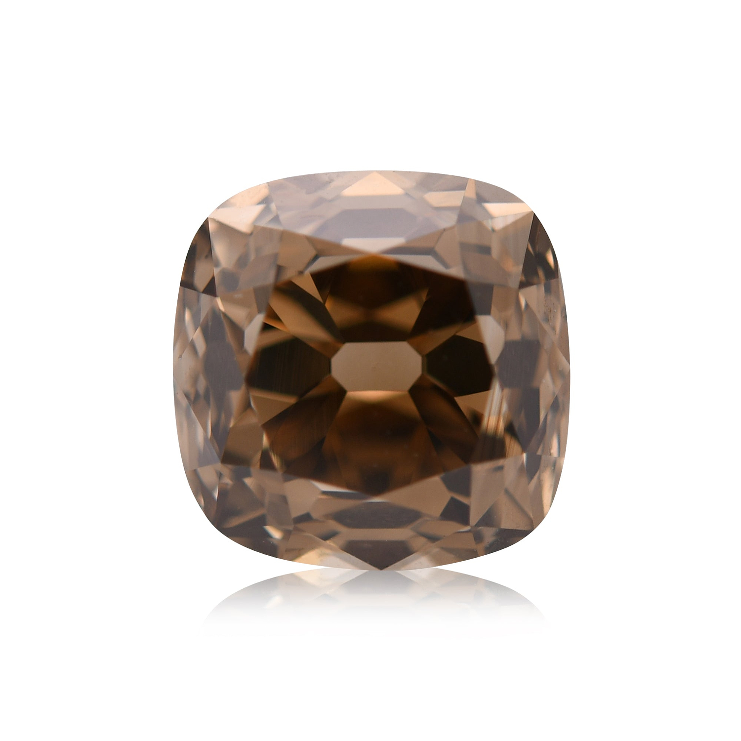 2.02 Carat Fancy Dark Yellowish Brown Cushion Diamond VS2 GIA