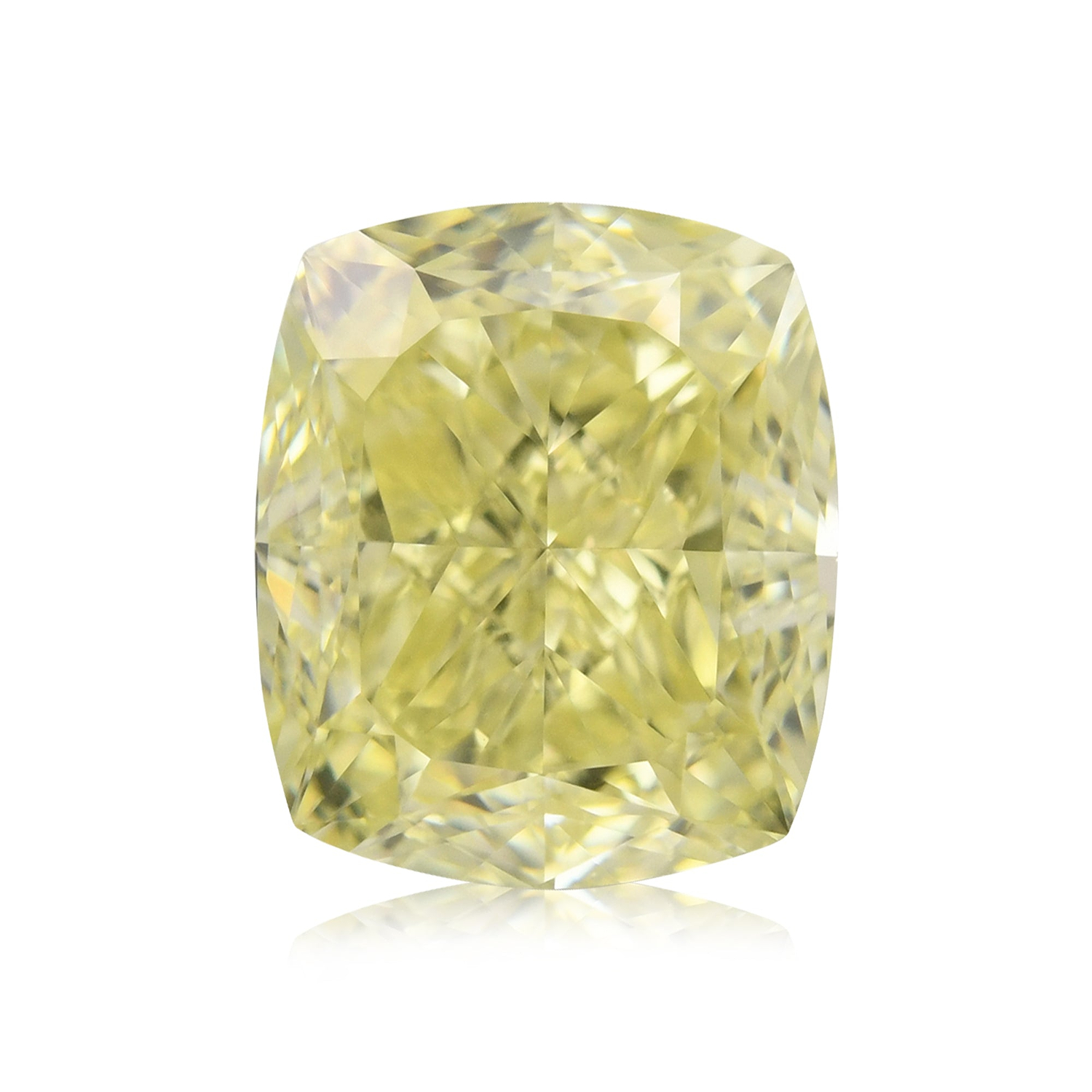 2.51 Carat Fancy Yellow Cushion Diamond VS1 GIA