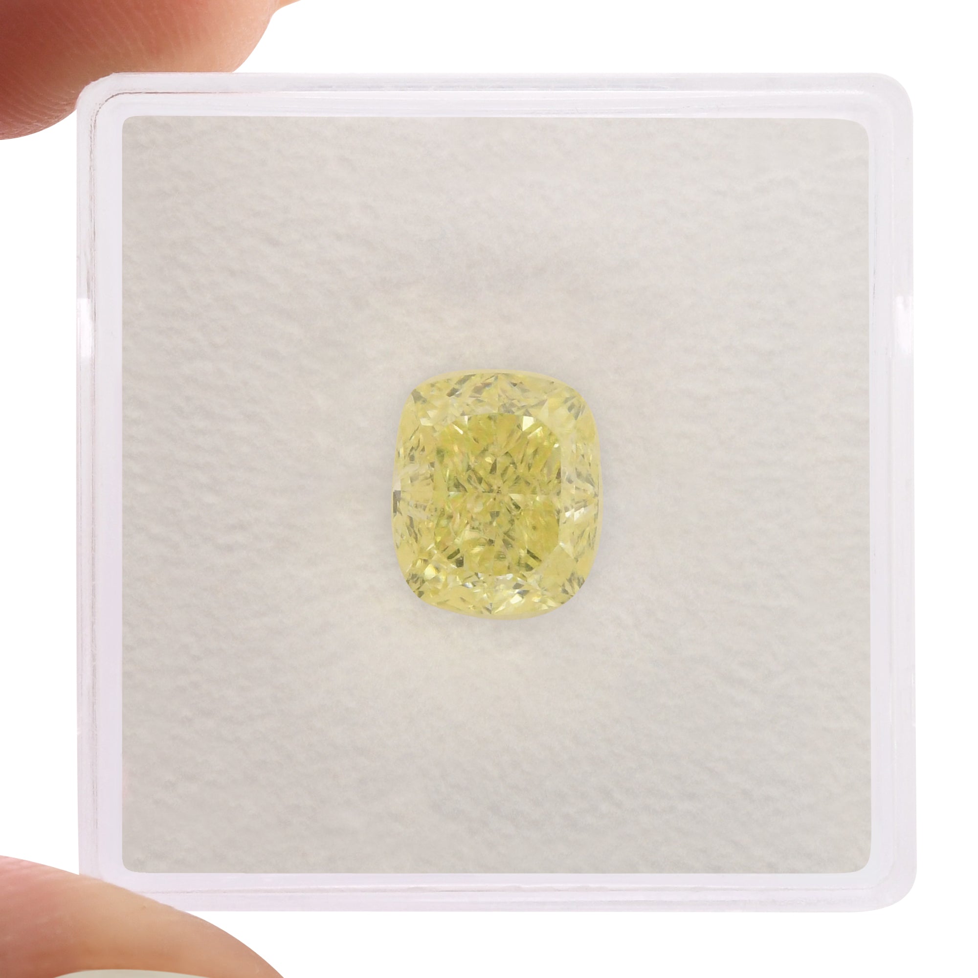 2.51 Carat Fancy Yellow Cushion Diamond VS1 GIA | LEIBISH