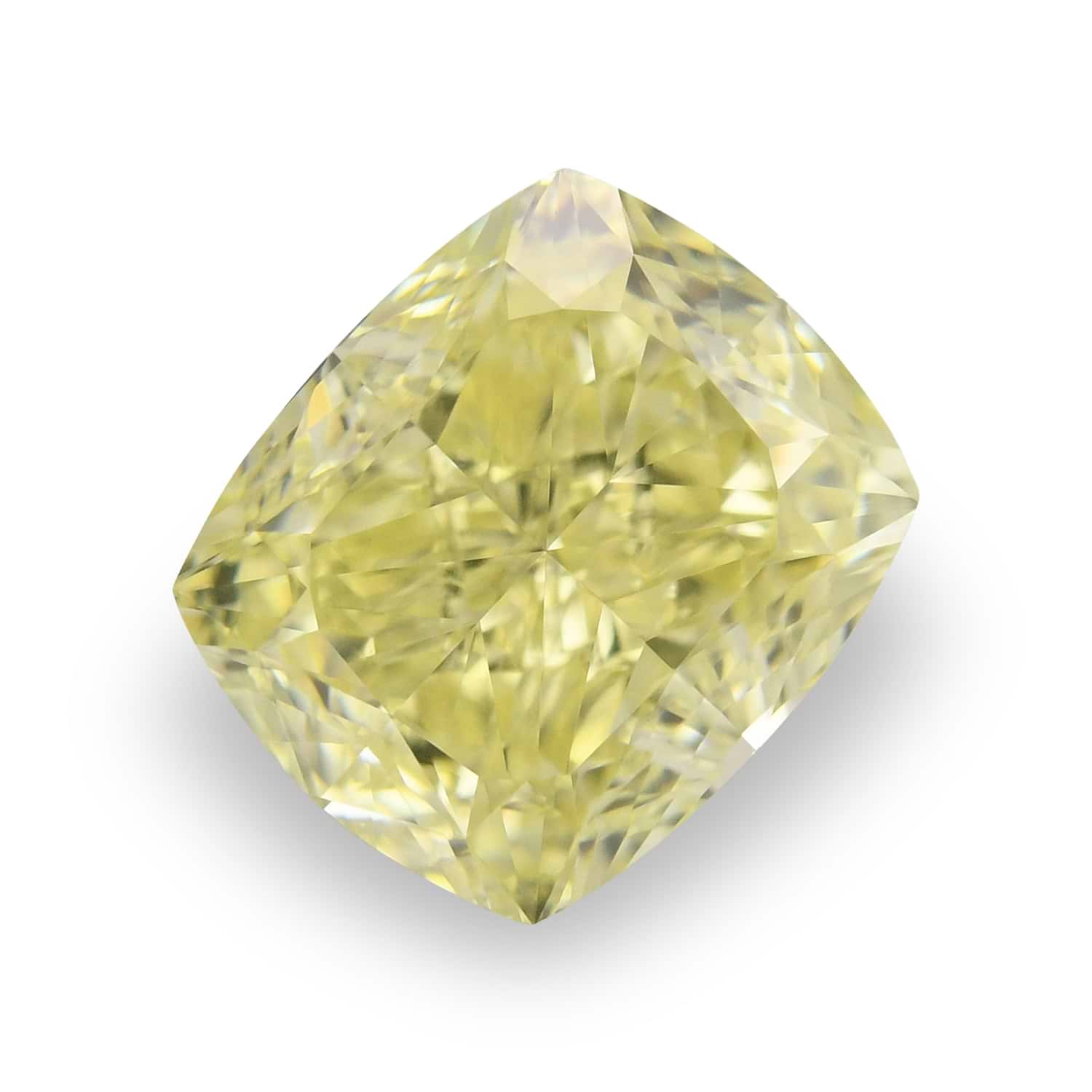 2.51 Carat Fancy Yellow Cushion Diamond VS1 GIA