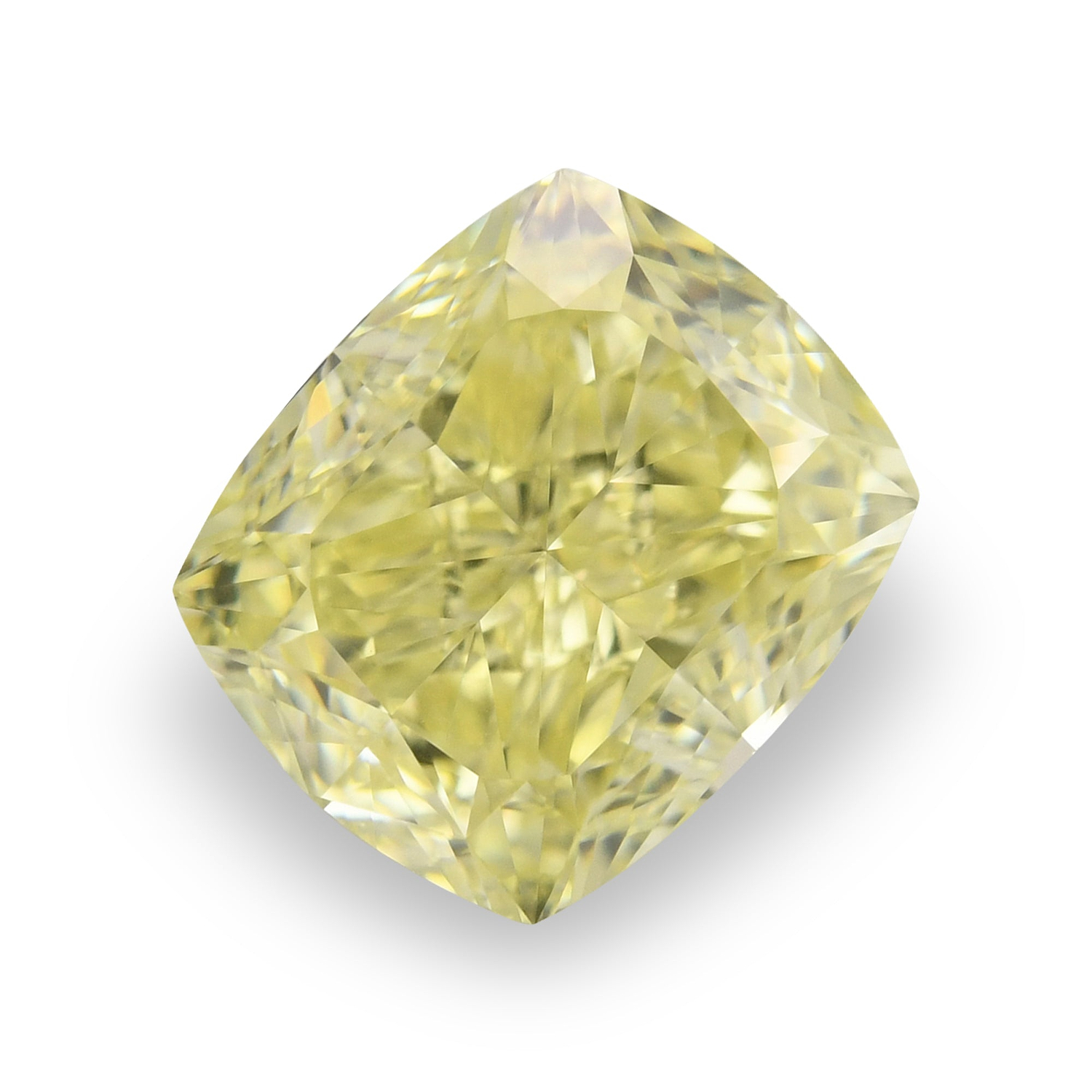 2.51 Carat Fancy Yellow Cushion Diamond VS1 GIA
