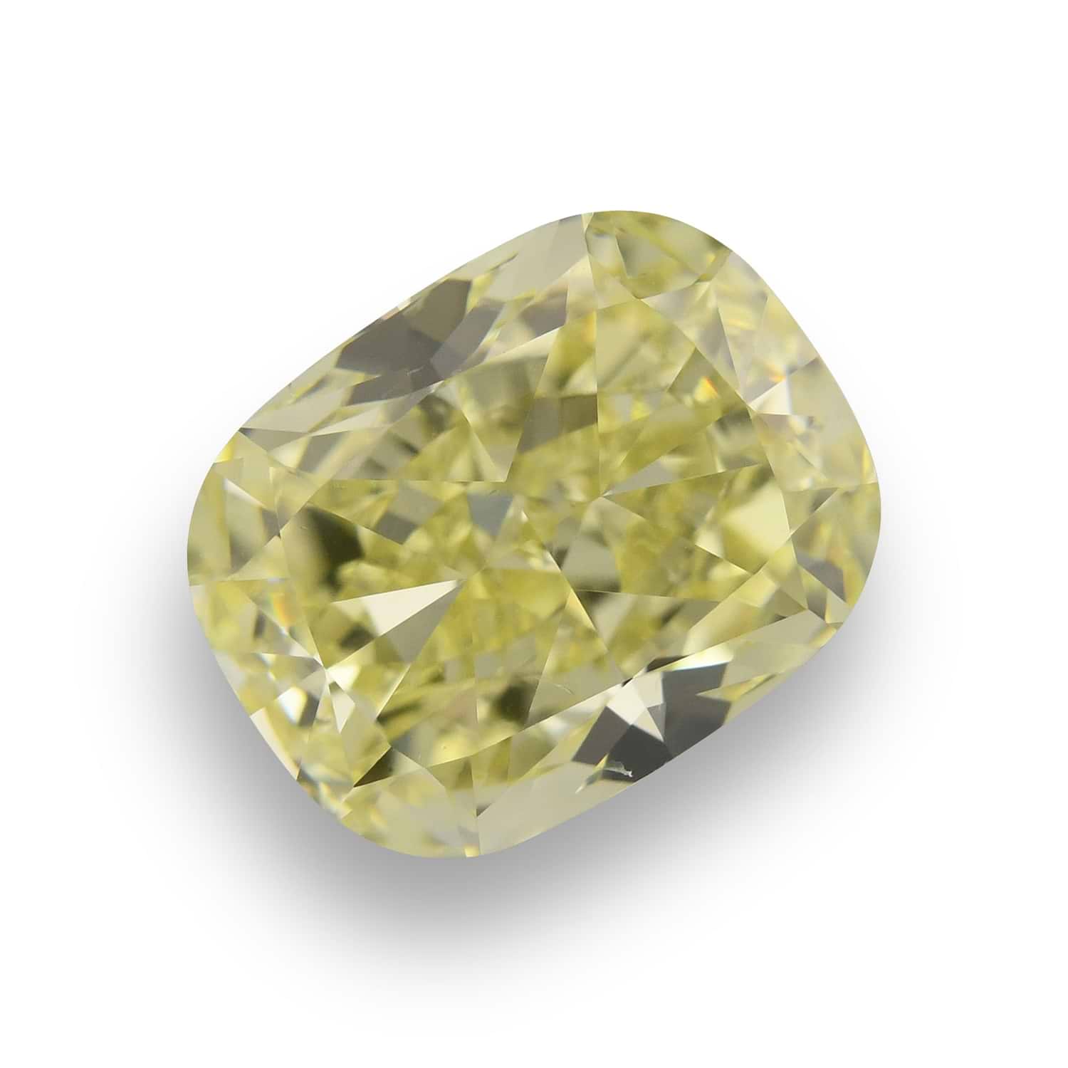 4.04 Carat Fancy Yellow Cushion Diamond SI1 GIA