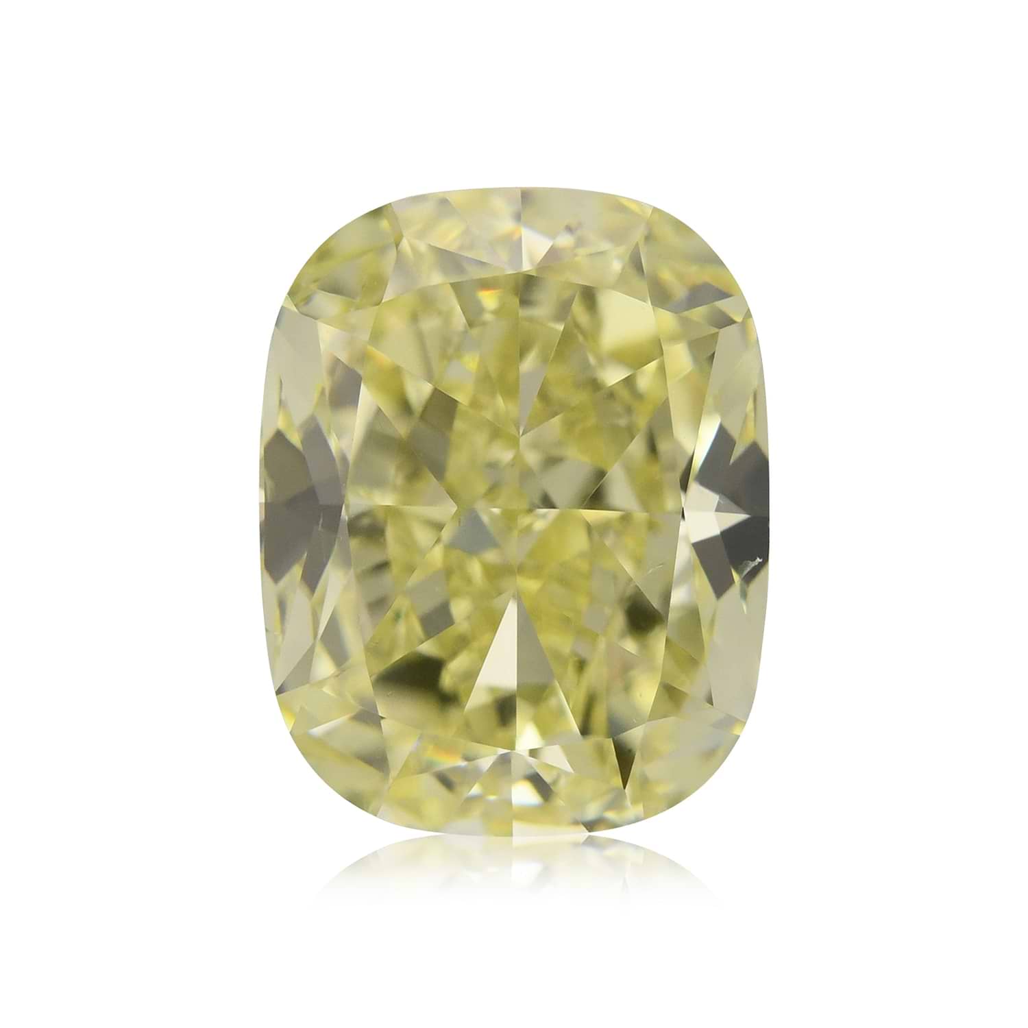 4.04 Carat Fancy Yellow Cushion Diamond SI1 GIA