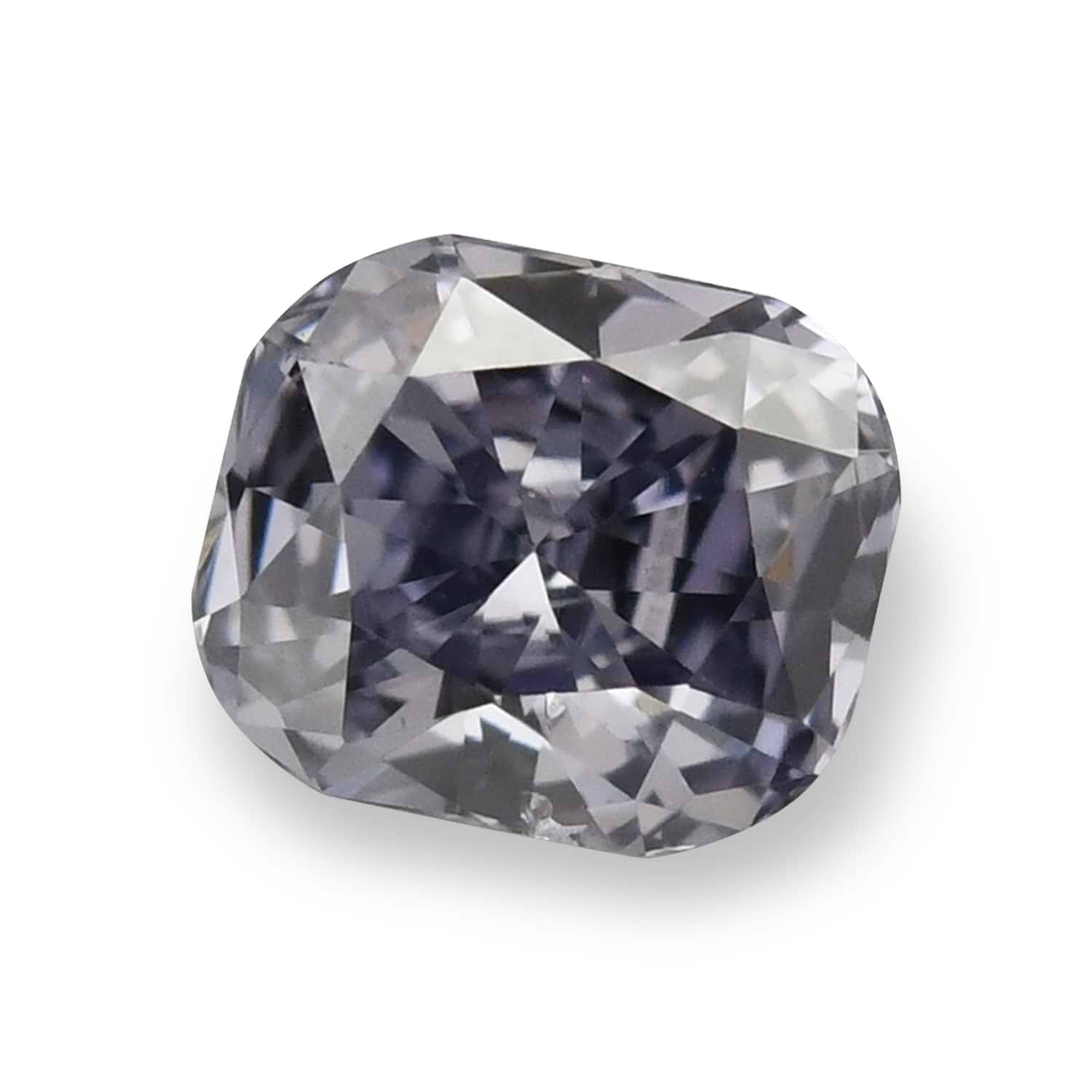 0.14 Carat Fancy Gray Violet Cushion Diamond (SI1) GIA