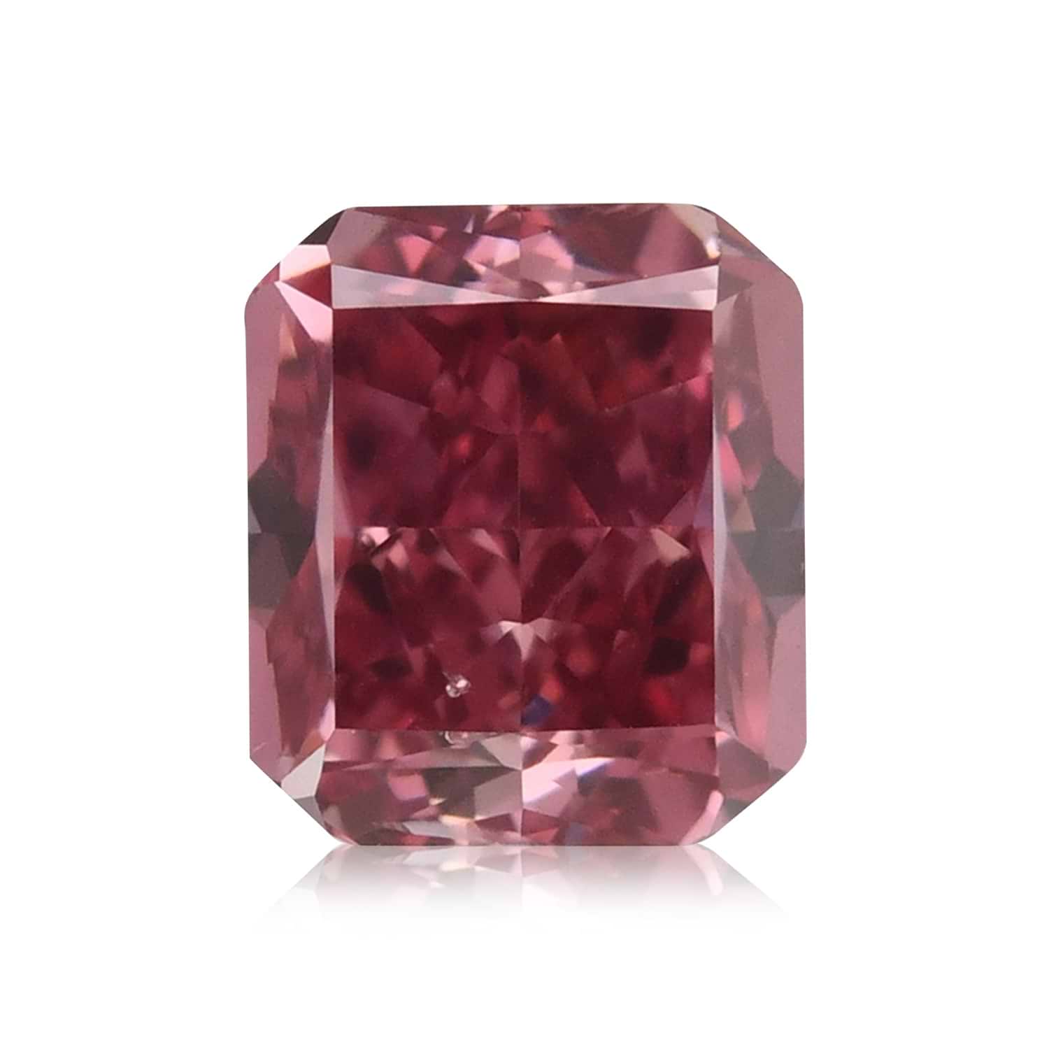 0.46 Carat Fancy Deep Pink Radiant Argyle Diamond SI1 GIA