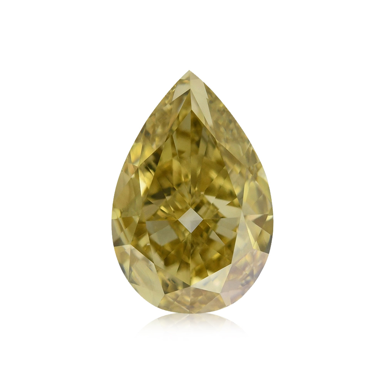 2.01 Carat Fancy Brownish Yellow Pear Diamond VS2 GIA
