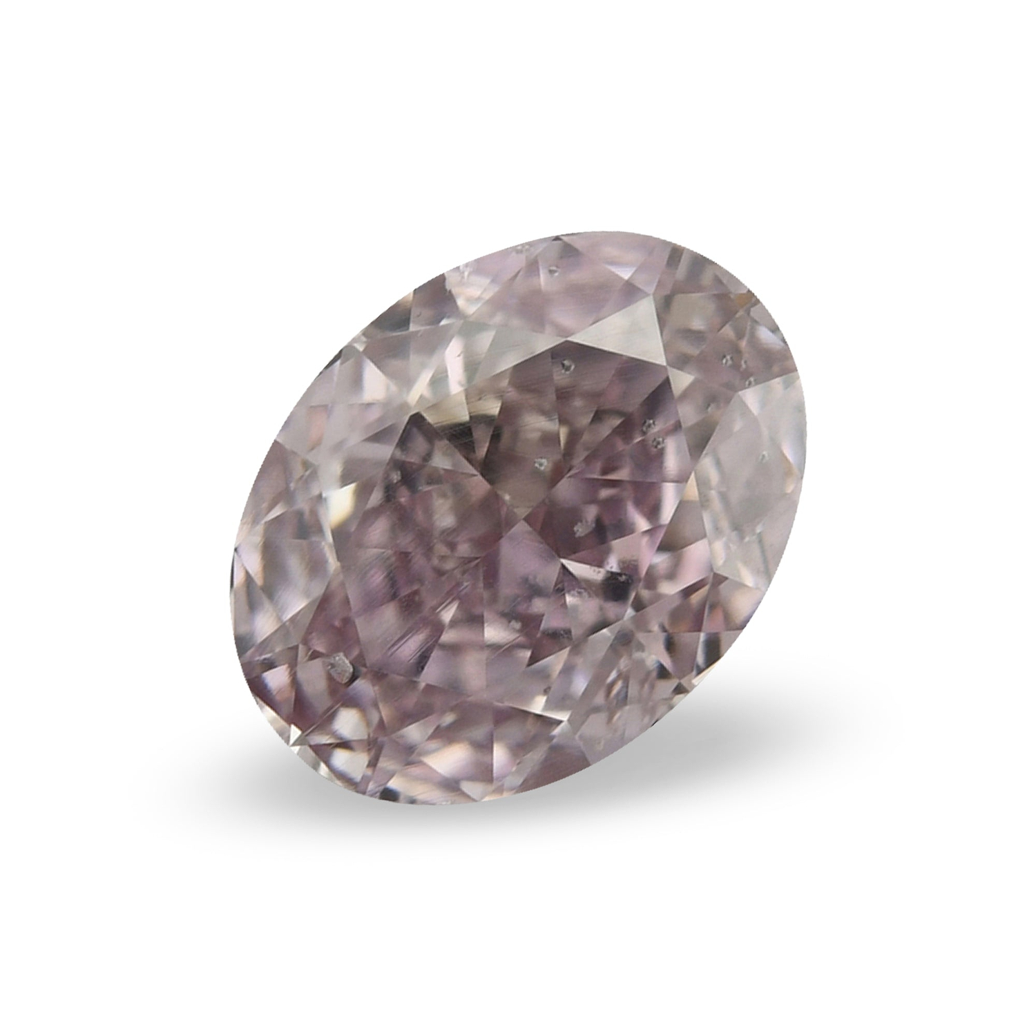 1.35 Carat Fancy Brownish Purplish Pink Oval Diamond SI2 GIA