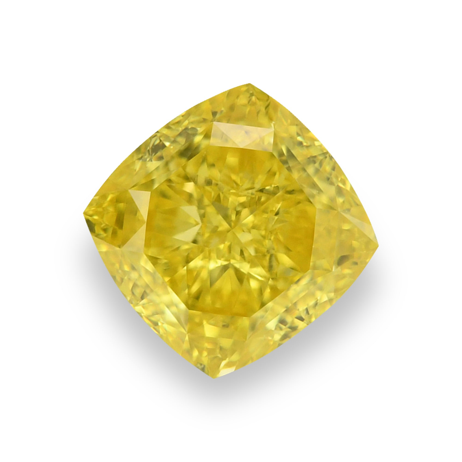 2.25 Carat Fancy Vivid Yellow Cushion Diamond VS1 GIA