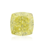 1.24 Carat Fancy Intense Yellow Cushion Diamond VVS1 GIA