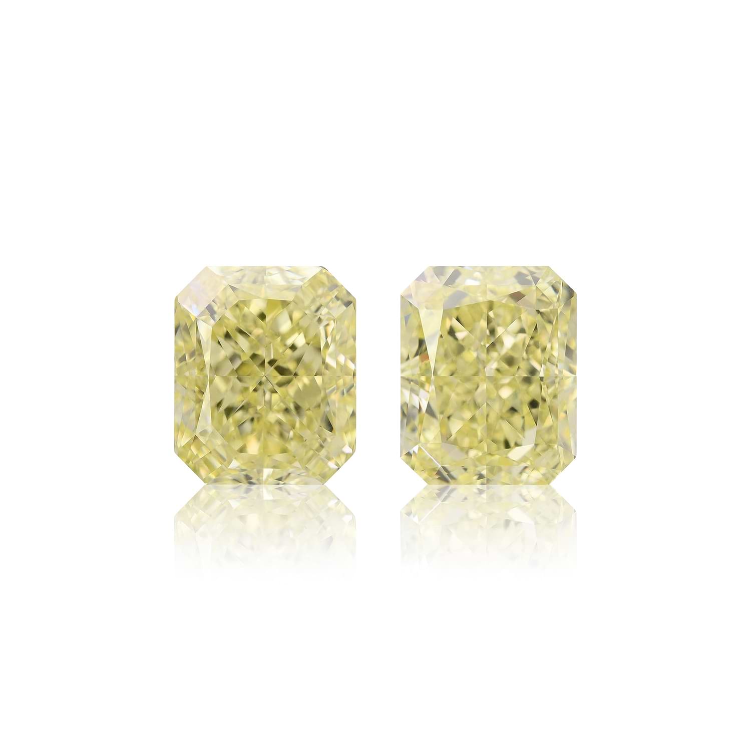 6.02 Carat Fancy Light Yellow Radiant Diamonds VS1