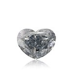 0.70 Carat Fancy Intense Blue HEART Diamond VS2 GIA