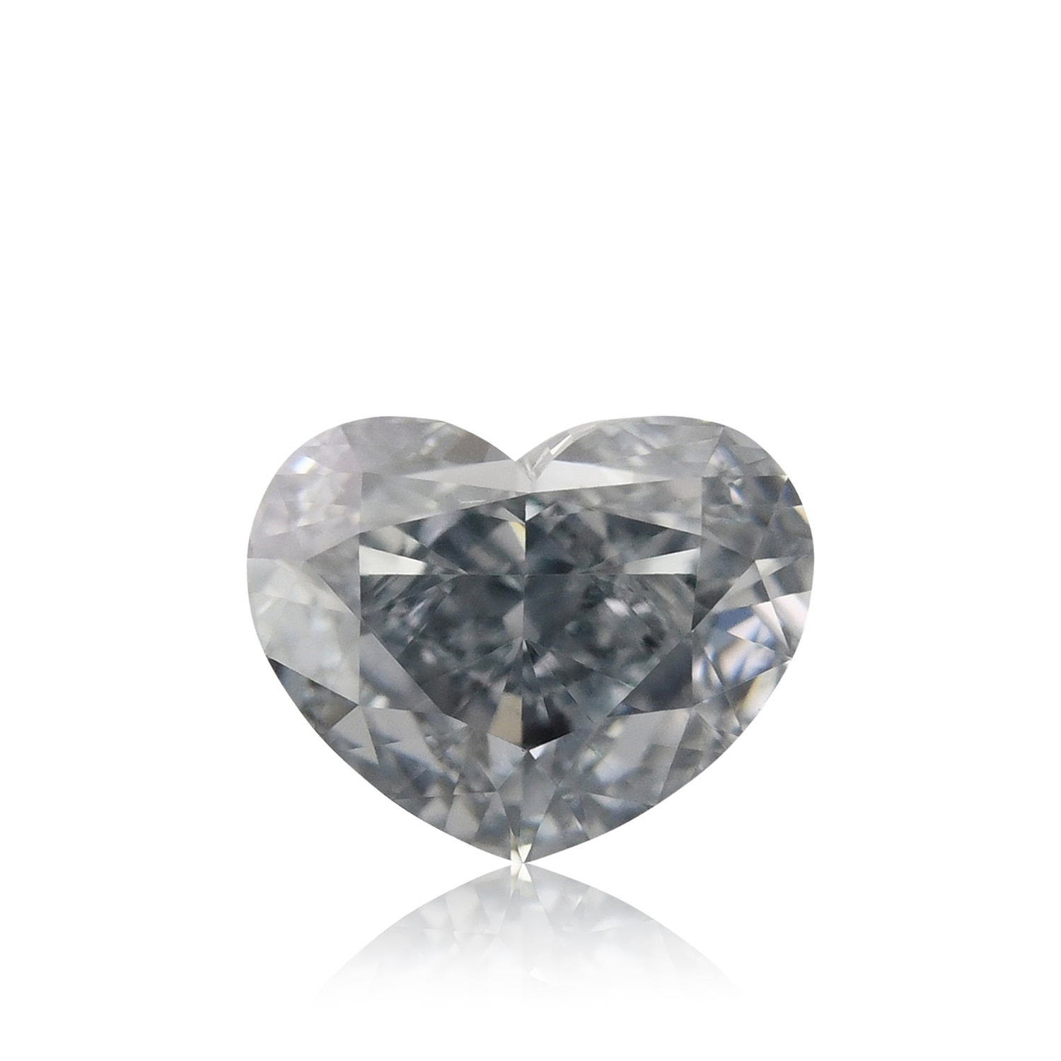 0.70 Carat Fancy Intense Blue HEART Diamond VS2 GIA