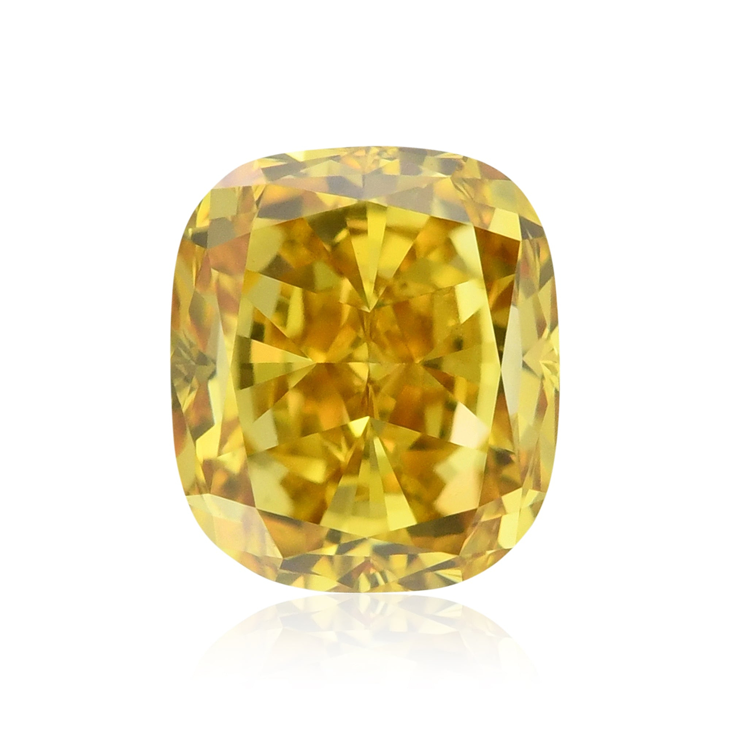 0.51 Carat Fancy Deep Brownish Orangy Yellow Cushion Diamond VS2 GIA
