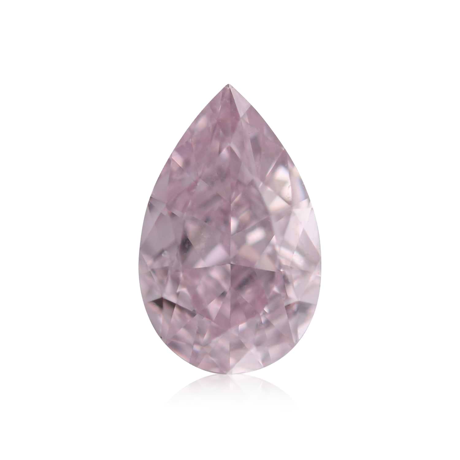 0.32 Carat Fancy Purple Pink Pear Diamond VS2 GIA
